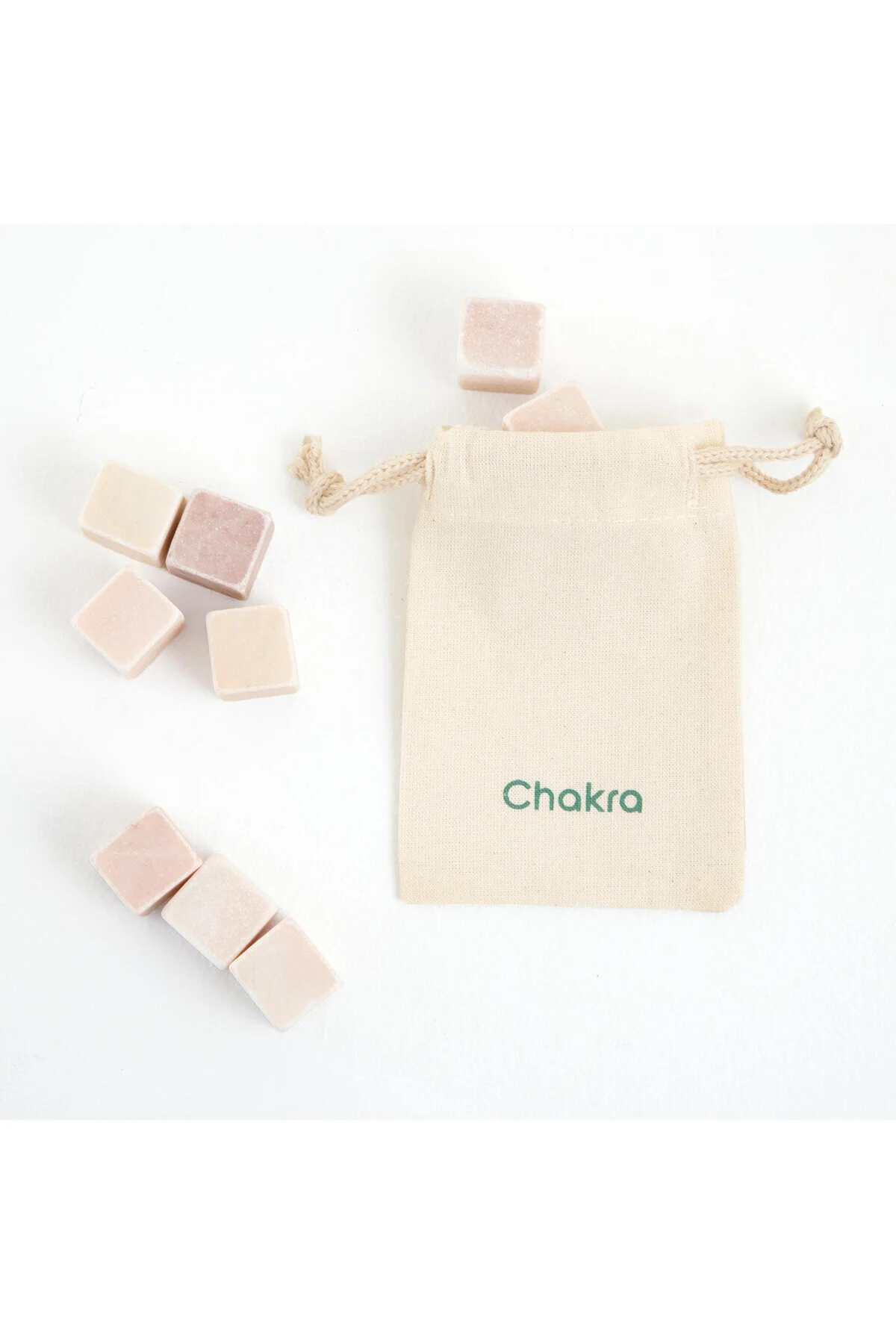 قالب یخ مجموعه سنگ 2X2 سانتی متر صورتی روشن Chakra