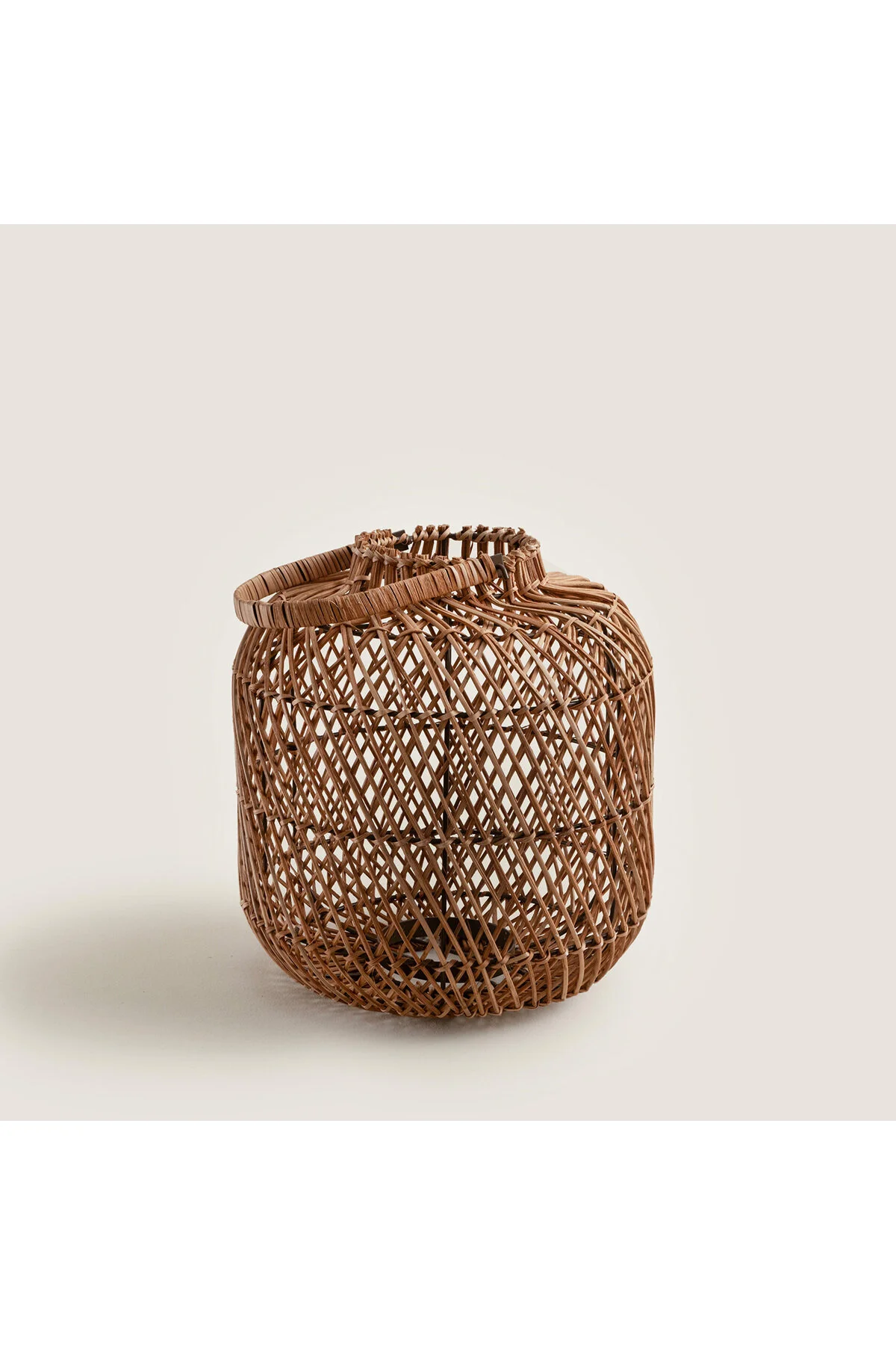 شمعدان و جاشمعی CU CHI RATTAN LANTERN 32 سانتی متر طبیعی Chakra