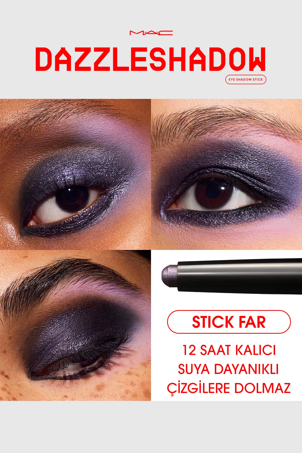 سایه چشم DAZZLESHADOW چوب دور سیاه اورجینال Mac