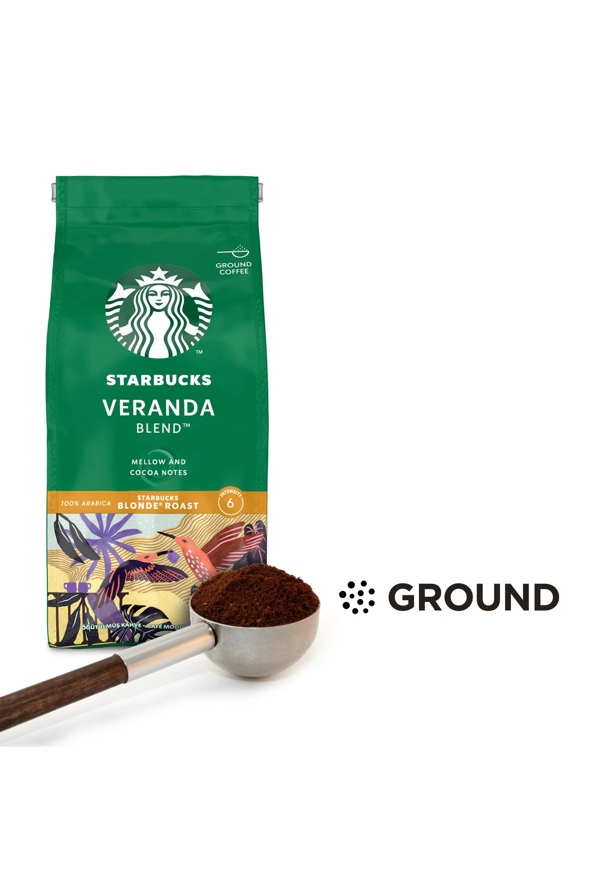 قهوه فیلتر و دانه کامل آسیاب شده مخلوط VERANDA 200 گرم استارباکس Starbucks