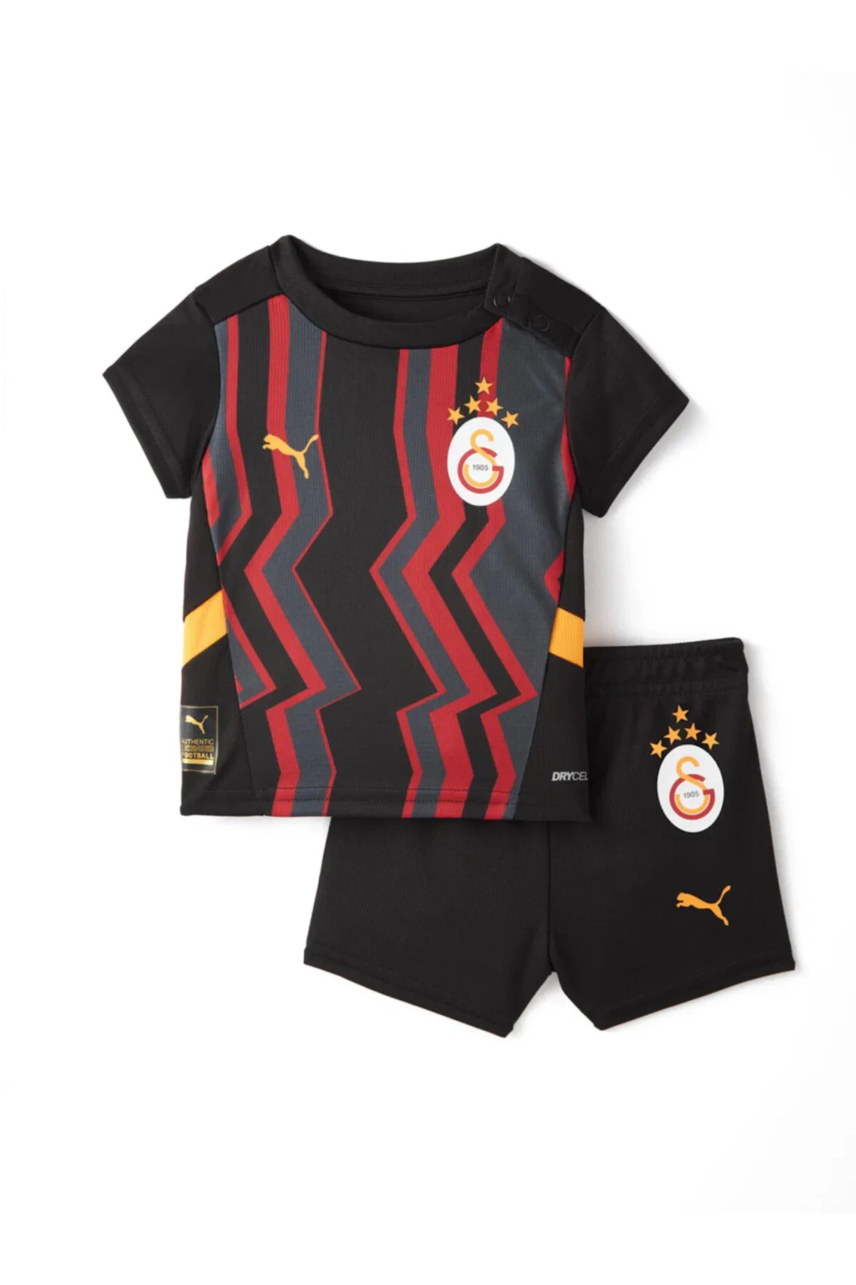 پیراهن ورزشی مشکی پسرانه و دخترانه بچگانه PUMA 2024 2025 SET اورجینال گالاتاسارای Galatasaray