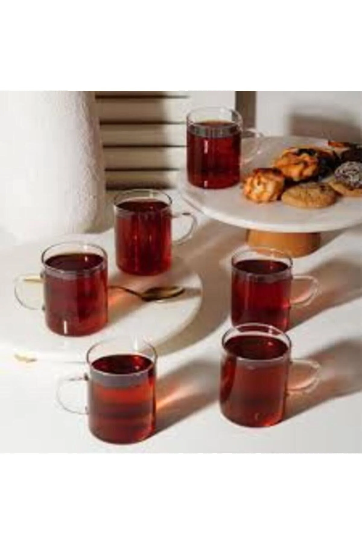 ماگ 6 MUP شیشه ای مقاوم در برابر گرمای بوروسیلیکات فنجان قهوه چای 200 میلی لیتر Paçi