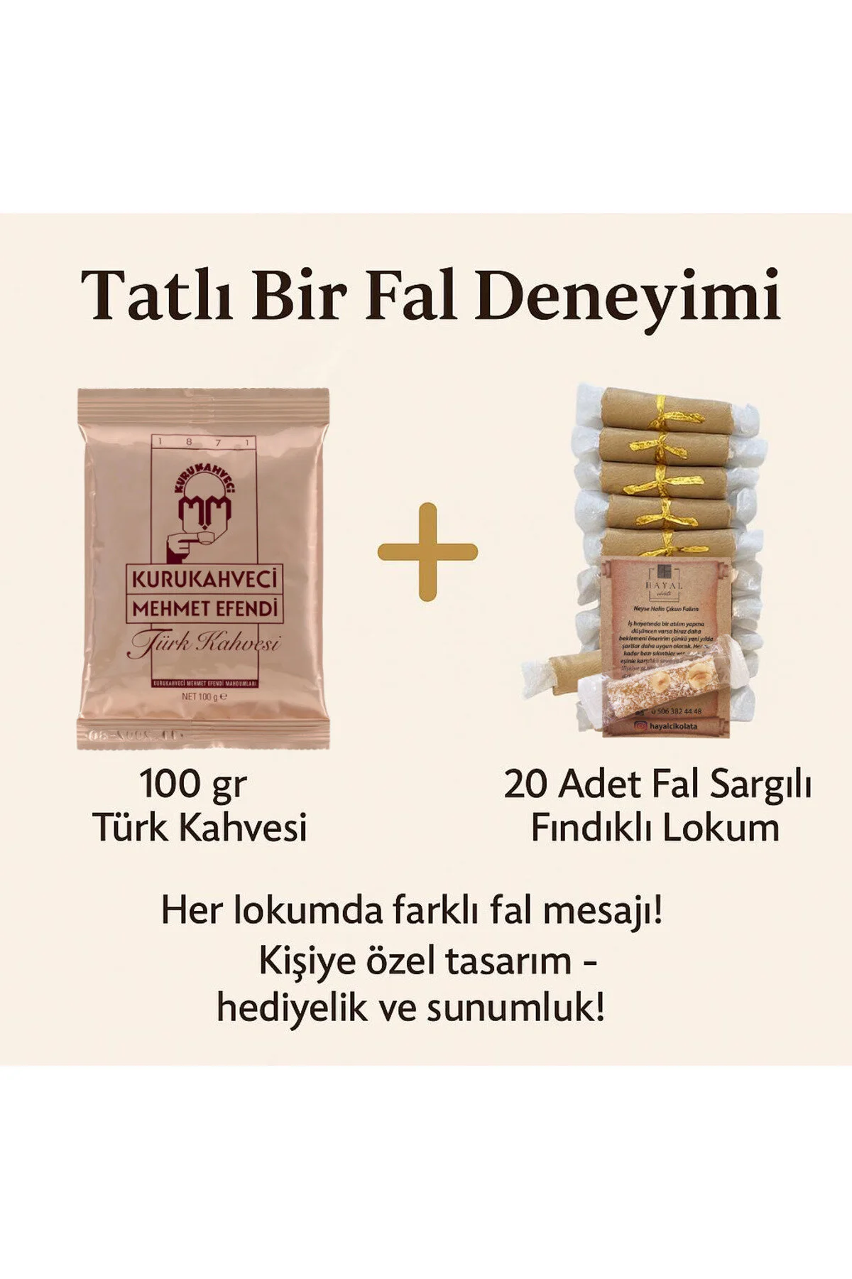 بسته محصولات اقتصادی ست قهوه ترکی با دمنوش فورچون – 100 گرم + 20 عدد شیرینی پیام فورچون|هدیه شخصی Mehmet Efendi