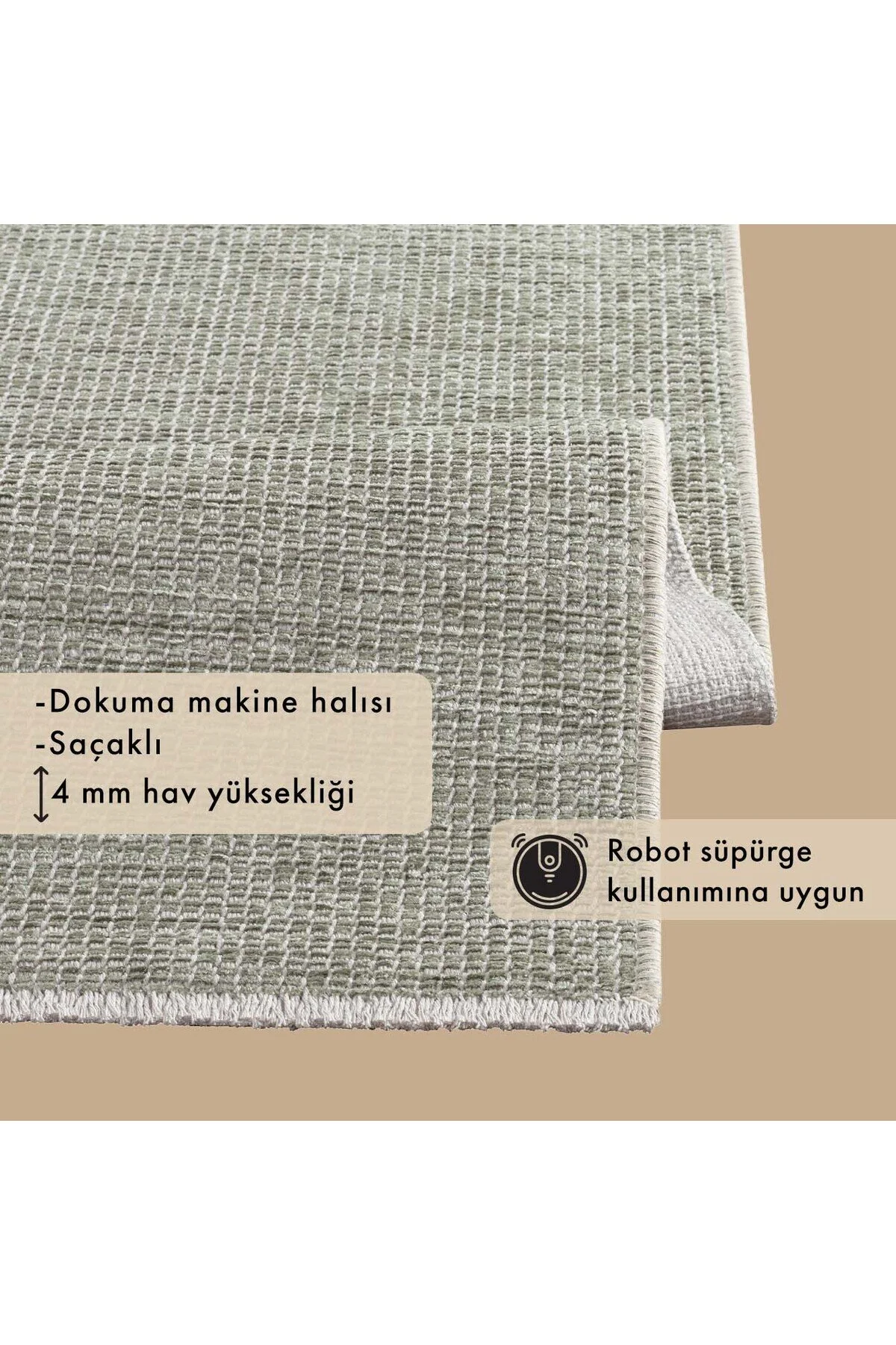 پاندورا سبز آب فرش 160X230 سانتی متر Bella Maison