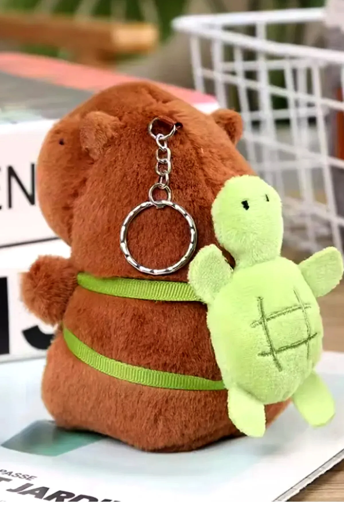 جلیقه کلید لاک پشت جاکلیدی مخمل دار CAPYBARA Genel Markalar