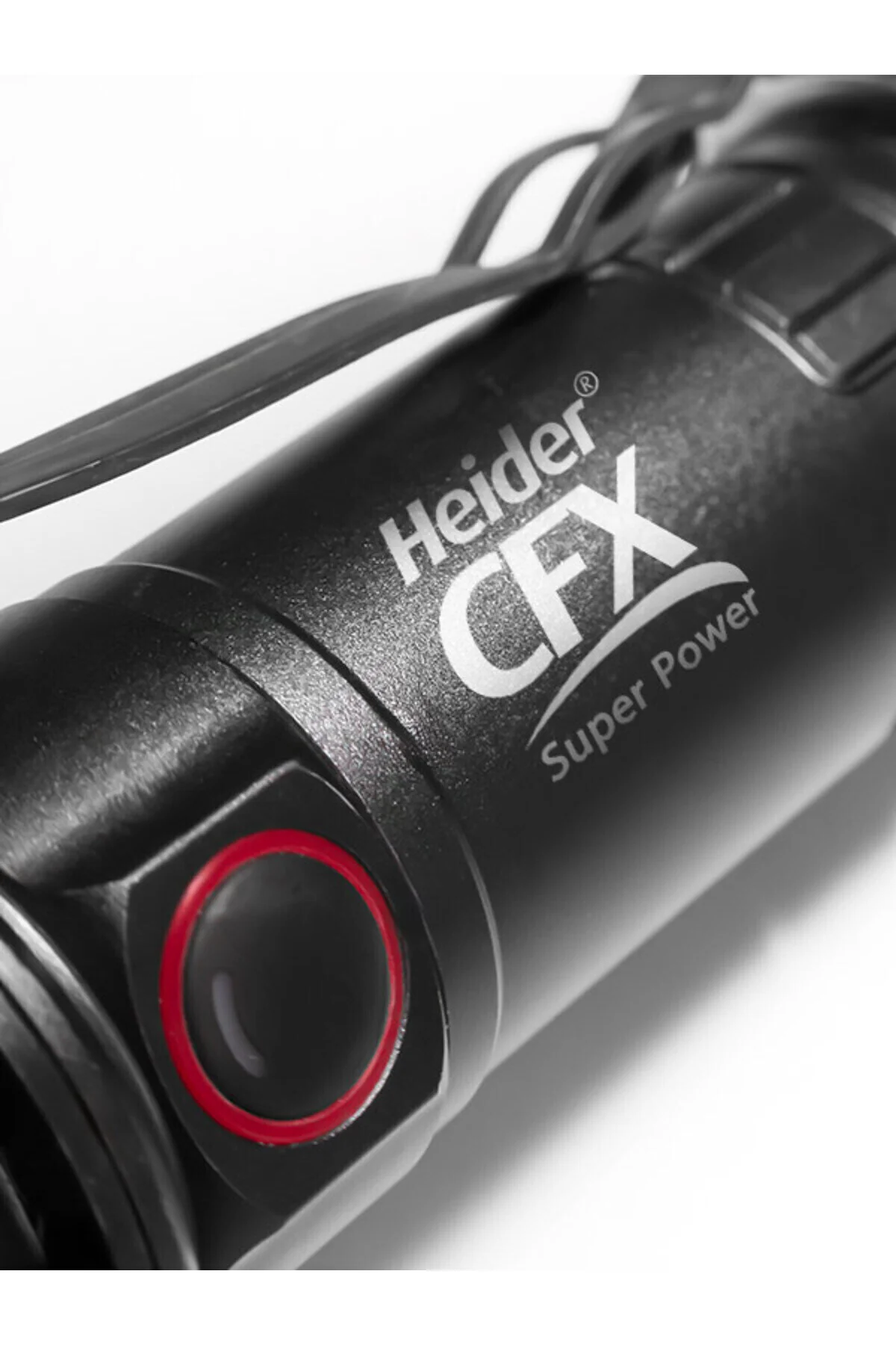 چراغ قوه جدید HEIDER CFX ZOOM SUPER POWER V4 نسخه 2025 نوع شارژ دوگانه USB TYPE C + آداپتور Heider