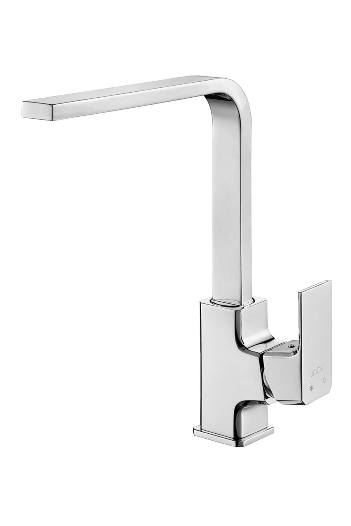 شیرآلات شستشو سینک TIERA آشپزخانه شیر آب سفید CHROME 104818123 Eca