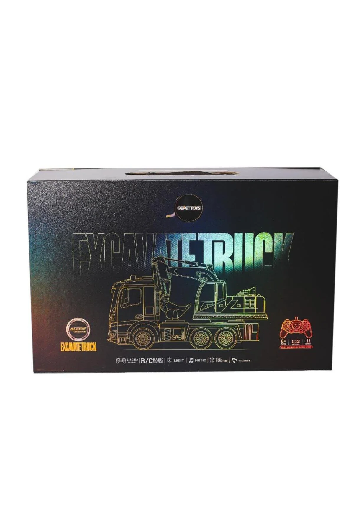 خودروی کنترل از راه دور HJ8001 2 شده فلزی کوشش کامیون GEPETTOYS Skygo