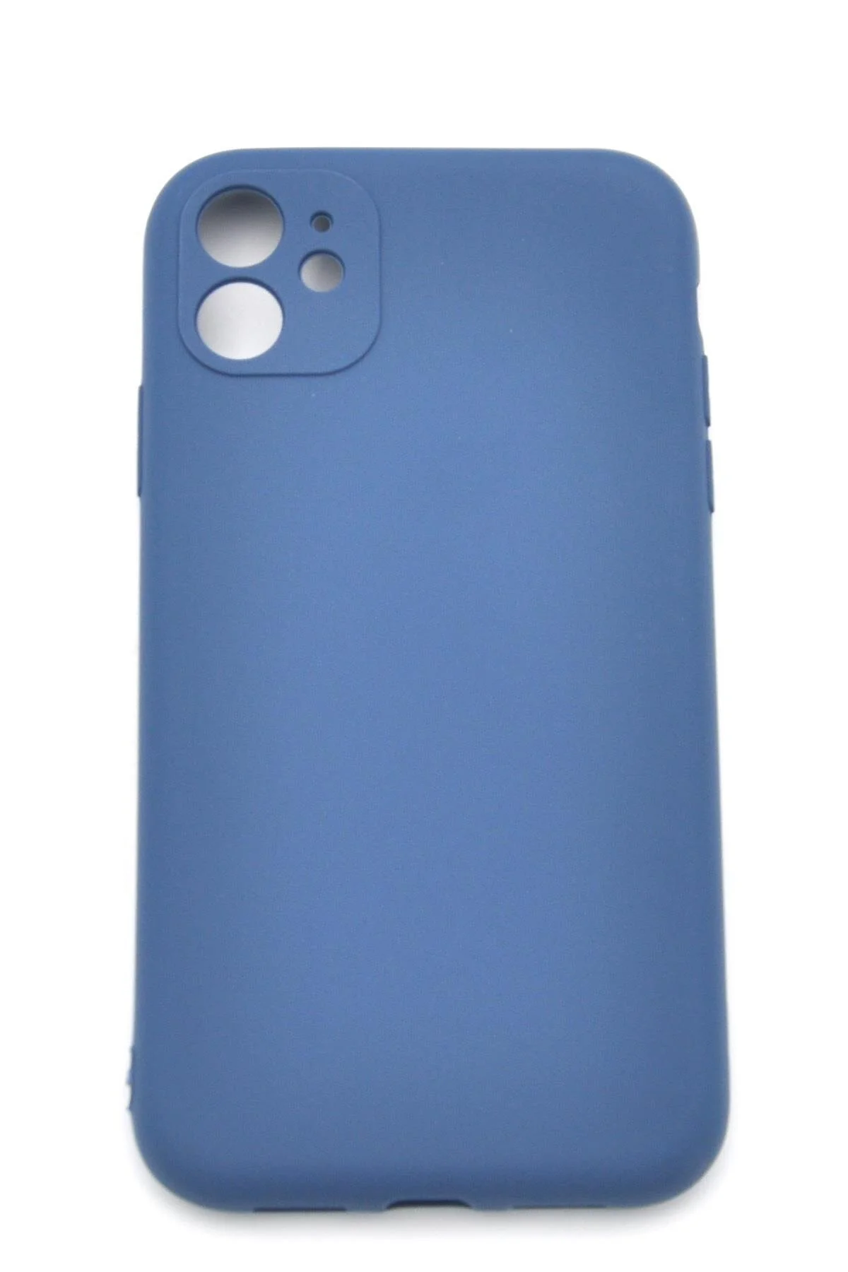 کاور و قاب سیلیکونی نرم انعطاف‌پذیر جامد سازگار با آیفون 11 آبی نیلی لاستیکی NOVKA Phone Accessories