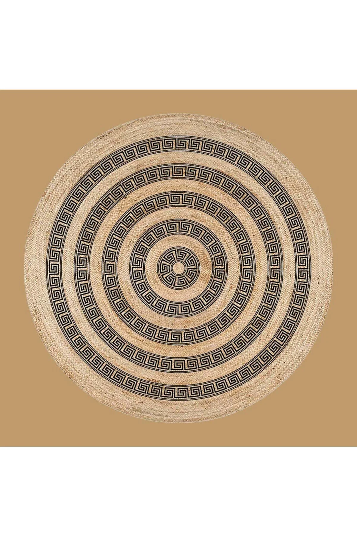 فرش دور LUMACA NATUREL KAHVE 80X80 سانتی متر بلا میسون Bella Maison