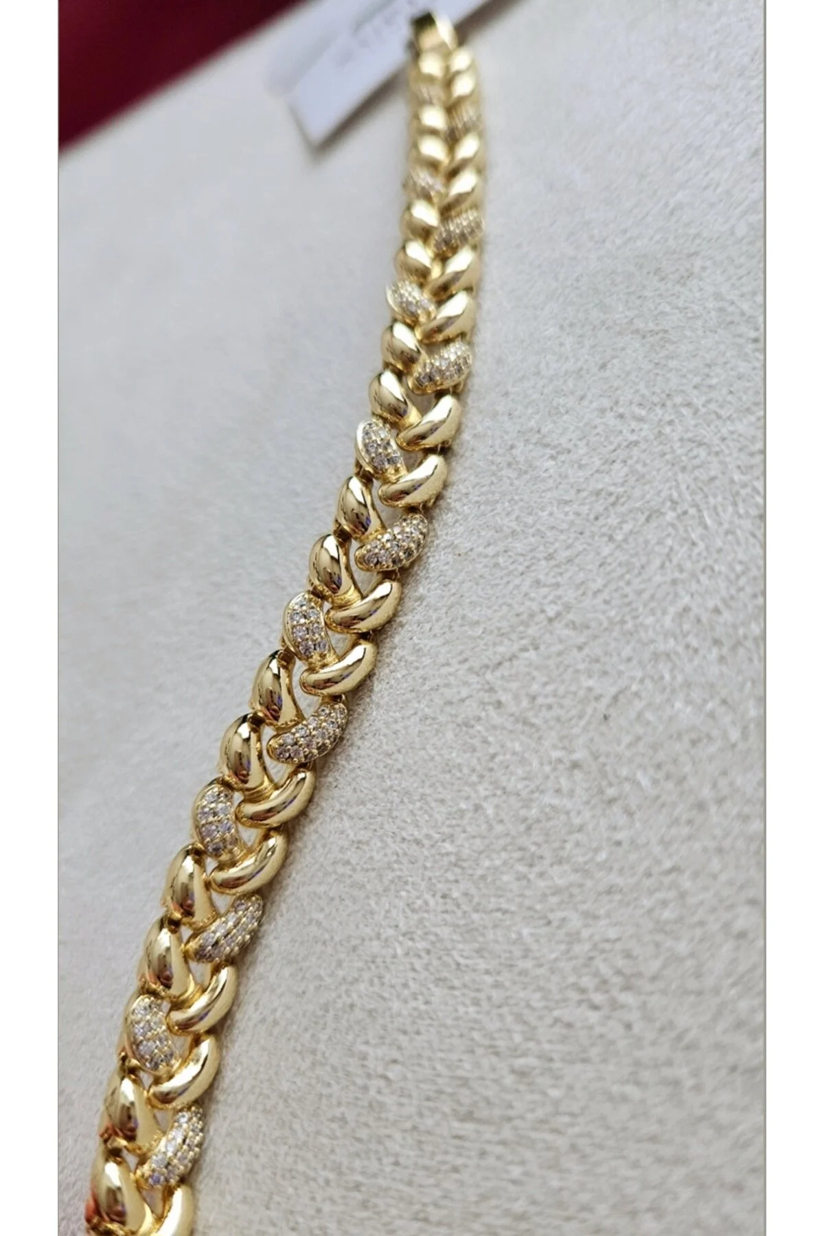 دستبند فولادی گورمت بافته شده 14K جواهرات MELEKCEHOBI XUPING JEWELRY