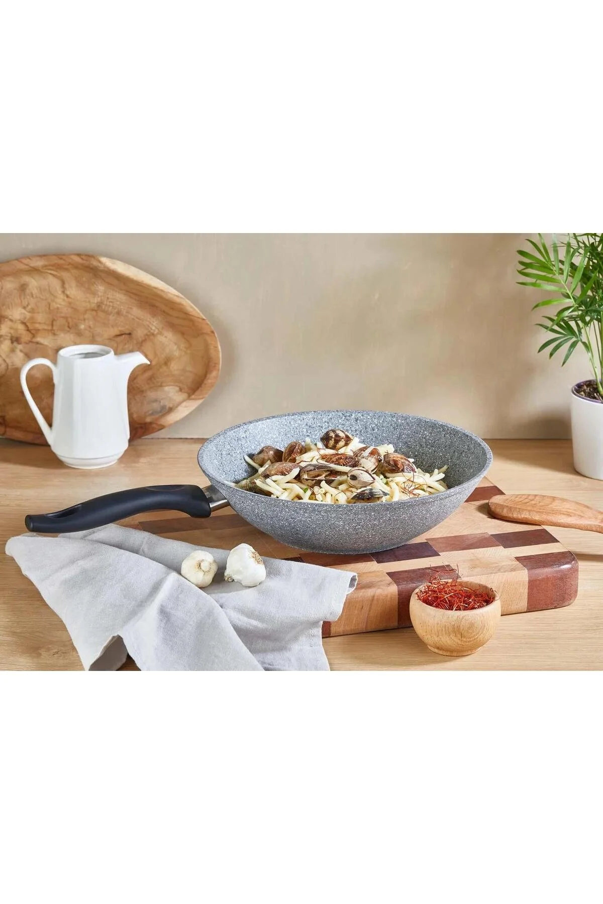 تابه گرانیت 28 سانتی متر و WOK Falez