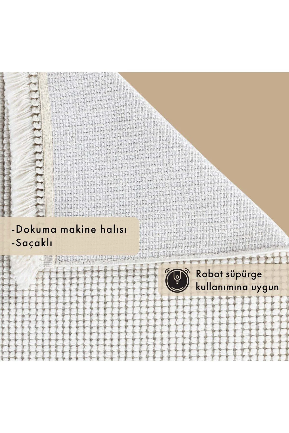 فرش مدرن هاوانا ECRU 100X200 سانتی متر Bella Maison