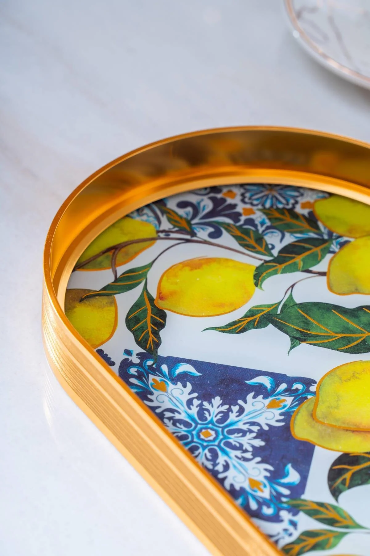 سینی شیشه ای بیضی درخشش ACAR