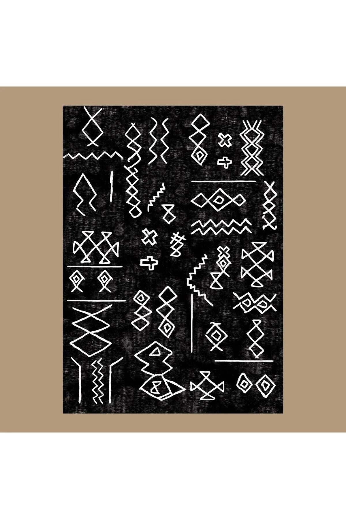 100 ٪ MIRAGE KILIM BLACK 120X180 سانتی متر Bella Maison