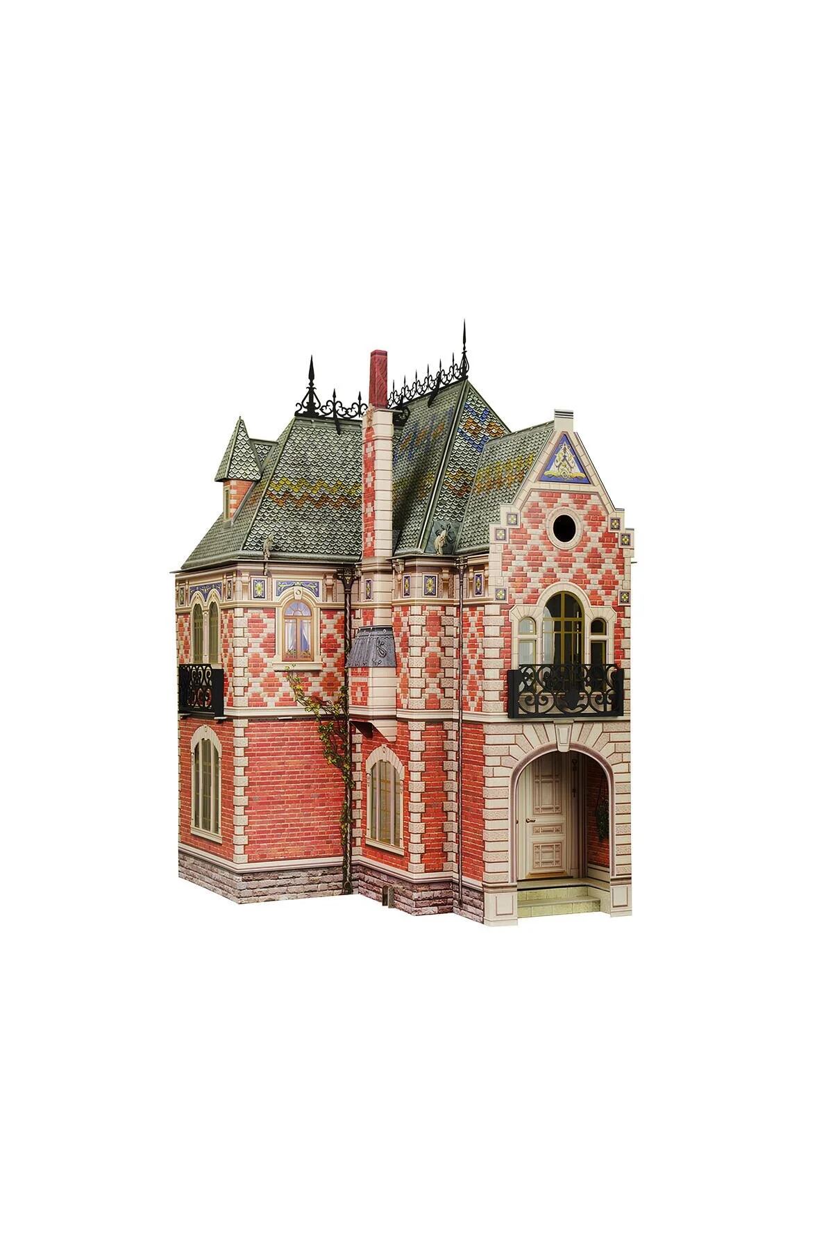 پازل سه بعدی خانه عروسک DOLL HOUSE II مدل مقوایی واقعی 1 12 مقیاس 74 قطعه 42.5 X 40.5 60 سانتی متر umbum