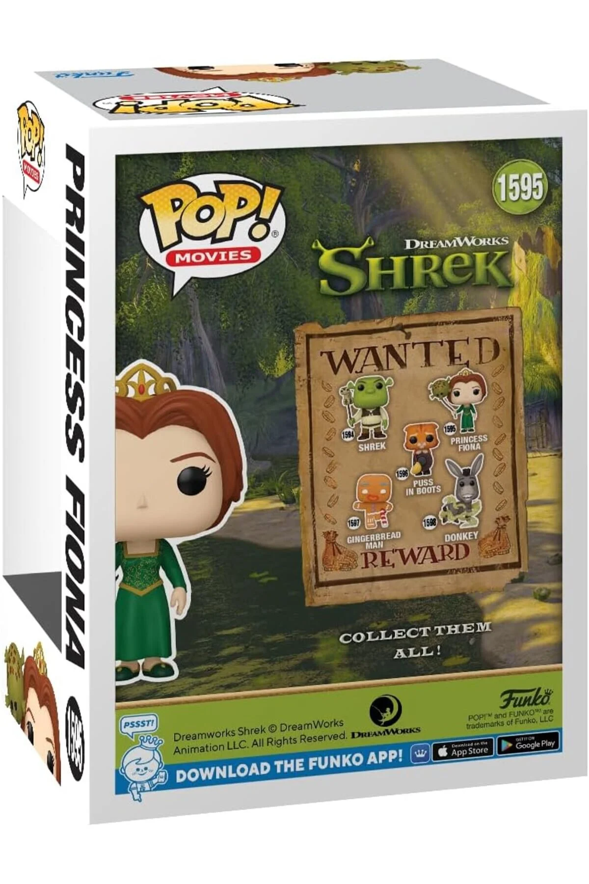 اسباب بازی های فیگور شخصیت پاپ شرک 30. سال فیونا شکل 9.5 سانتی متر جمع آوری وینیل Funko