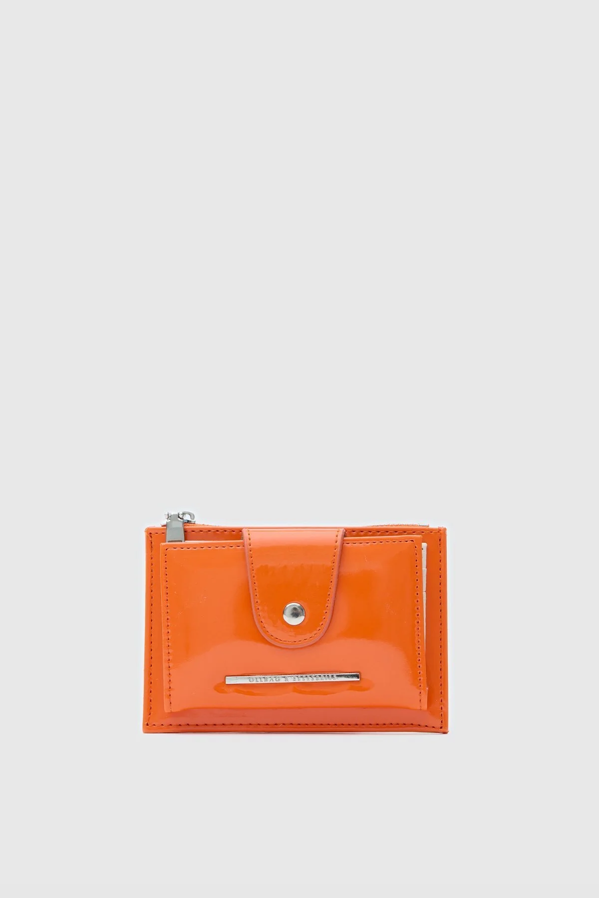 کارت دار زنانه چرمی ثبت اختراع نارنجی LULA OLLBAG