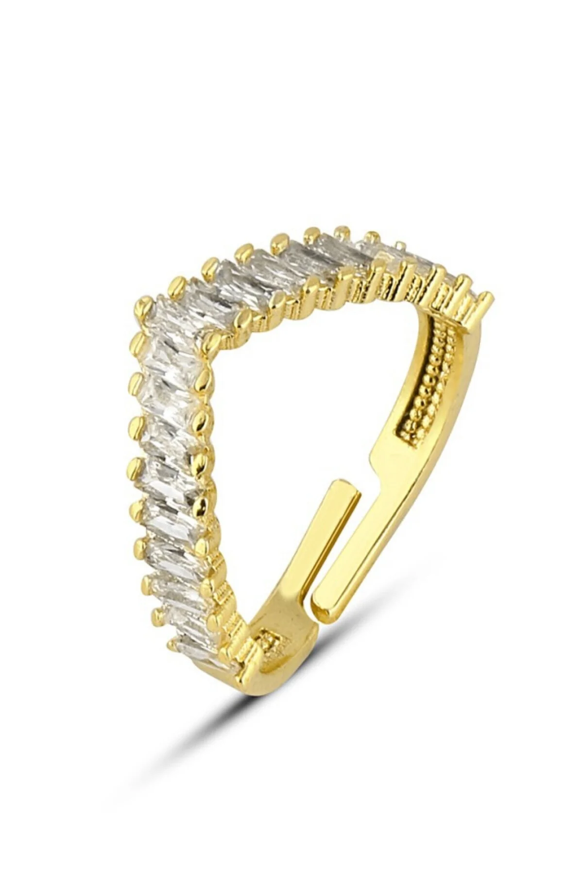 انگشتر فشن زنانه حلقه قابل تنظیم BAGUAT GOLD Forentina