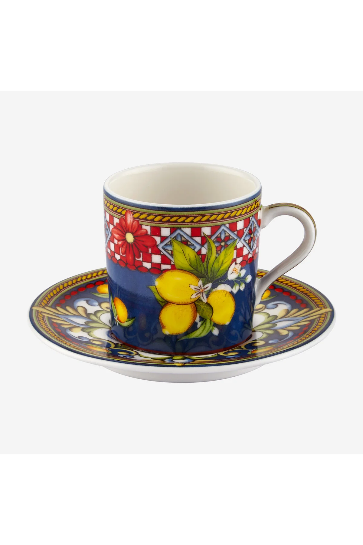 فنجان قهوه چینی آبی CAPRI 120 میلی لیتر مجموعه CHIARA ALESSI