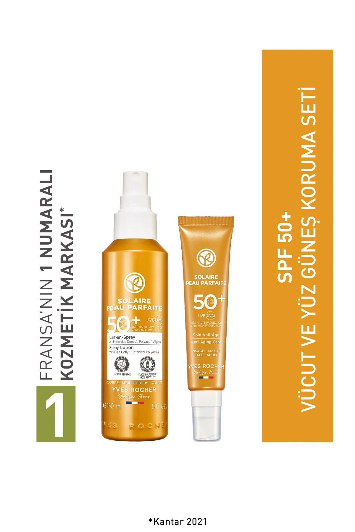 ست کرم ضد آفتاب SPF 50+ محافظت در برابر بدن و چهره SET 99916737 Yves Rocher