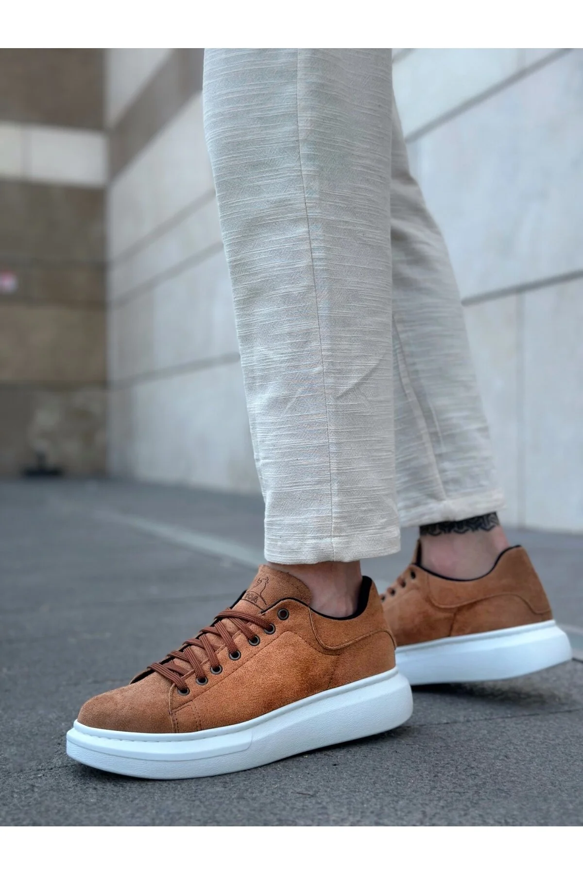 کفش مردانه BA0547 ضخامت بالا TABA SUEDE SÜET LACCKED BOA