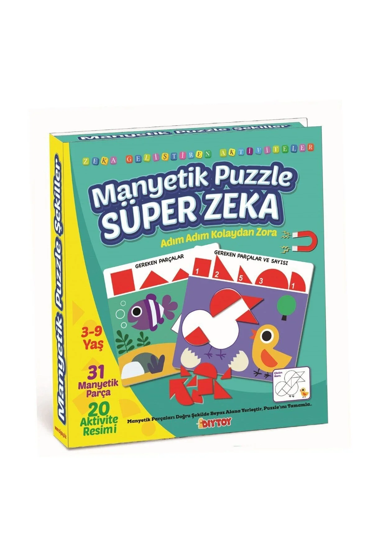 اسباب بازی های فیگور دیگر آموزش آموزشی 1536 DIYTOY MAGNETIC PUZZLE SUPER INTELLIGENCE پازل 31 تکه دختر 3 9 ساله NEWBRENDHOME