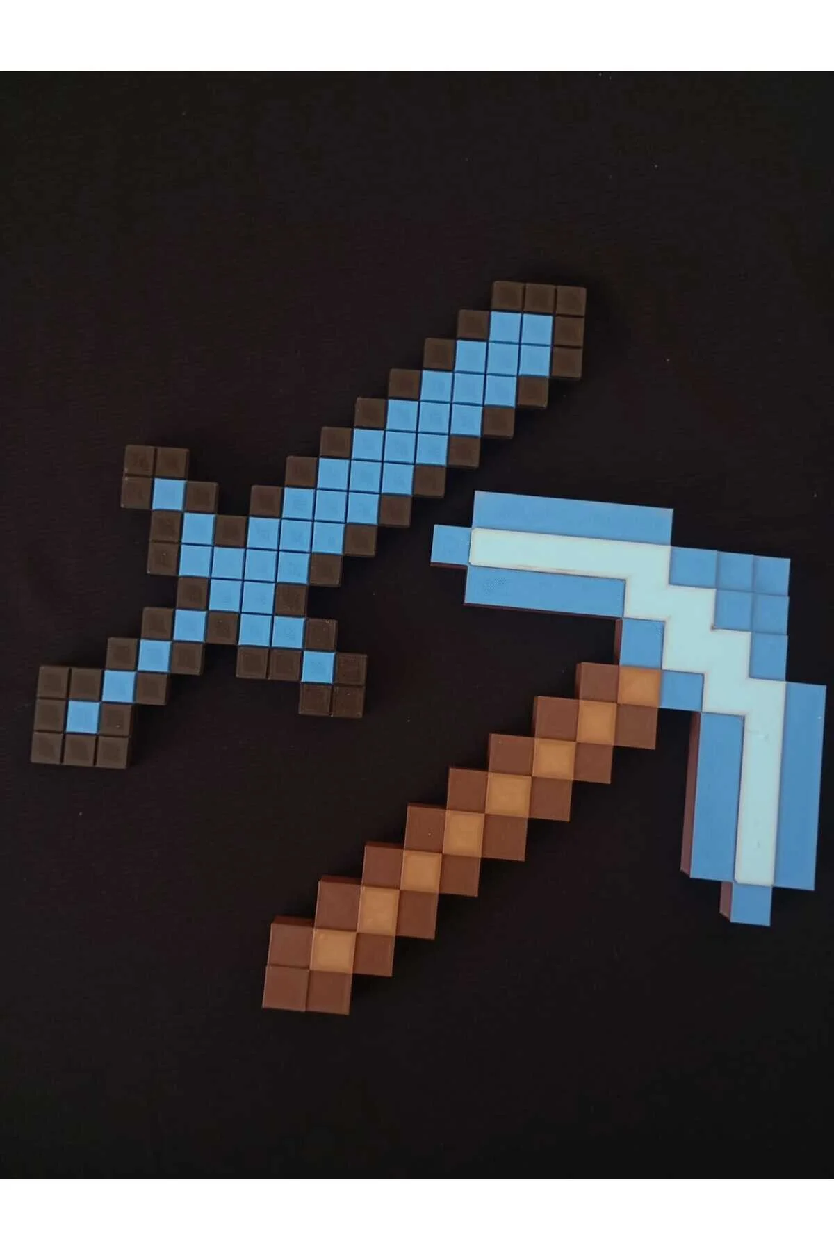 اسباب بازی های فیگور شخصیت مجموعه 2 تایی کلنگ و شمشیر MINECRAFT starlab3dstudios