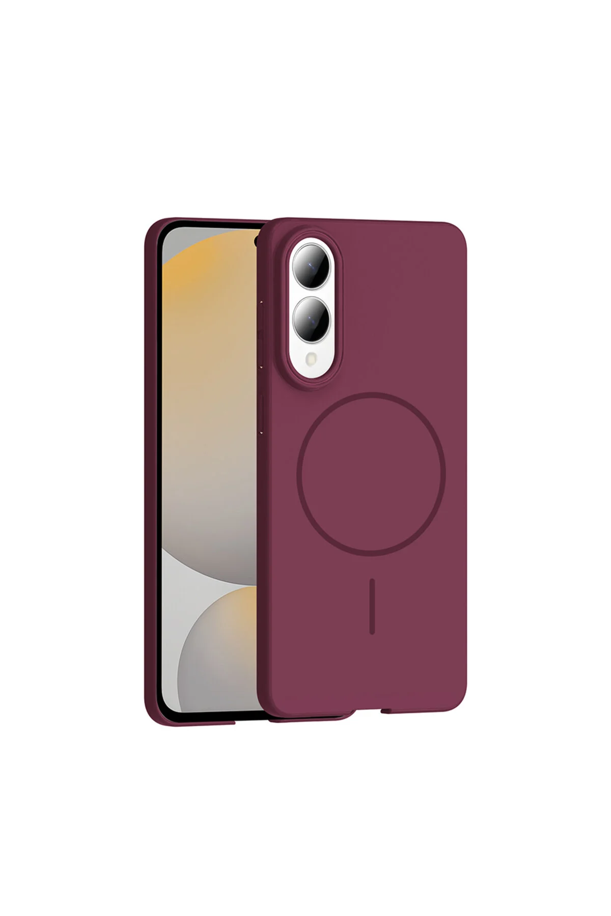 کاور و قاب SAMSUNG GALAXY S25 EDGE CASE MATTE MAGSAFE شارژ با دکمه حساس راه اندازی جلد سخت رنگی مووتک m.tk moveteck
