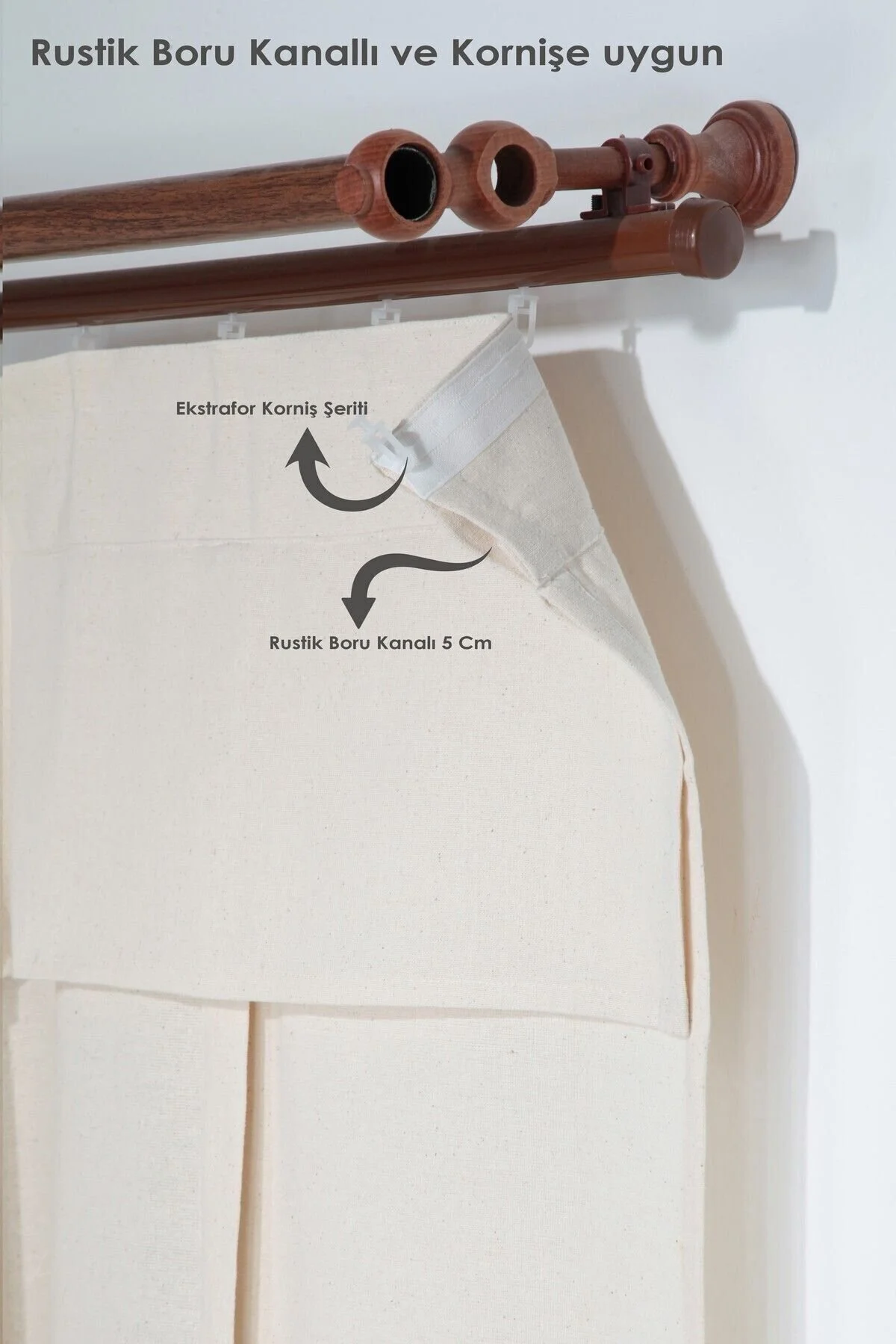 پرده ضخیم (فون) نود Naturel Potlu یکپارچهسازی با سیستمعامل  cotton maison