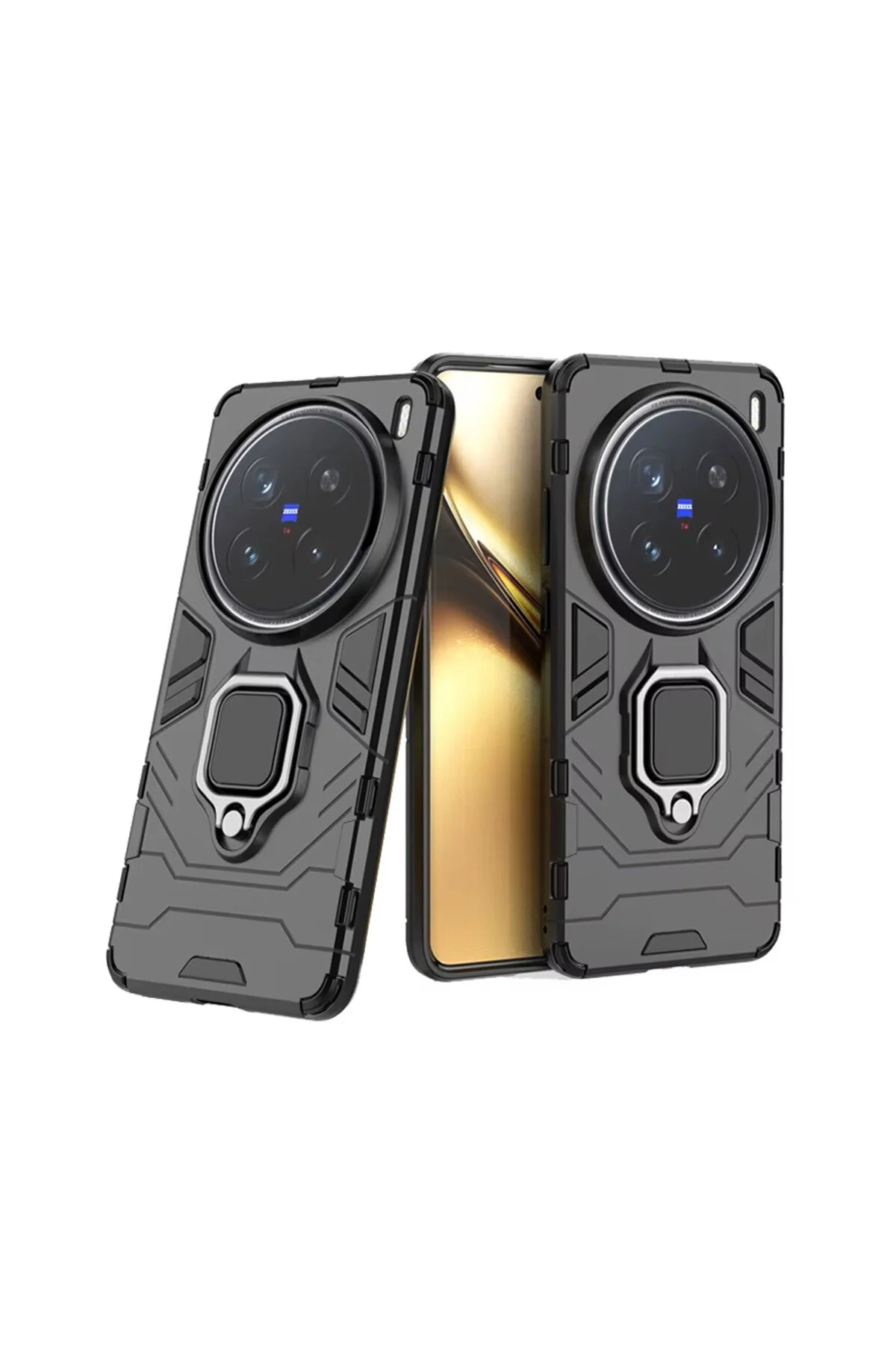 کاور و قاب زرهی پایه حلقه ای سری بتمن سازگار با VIVO PRO مشکی Microcase