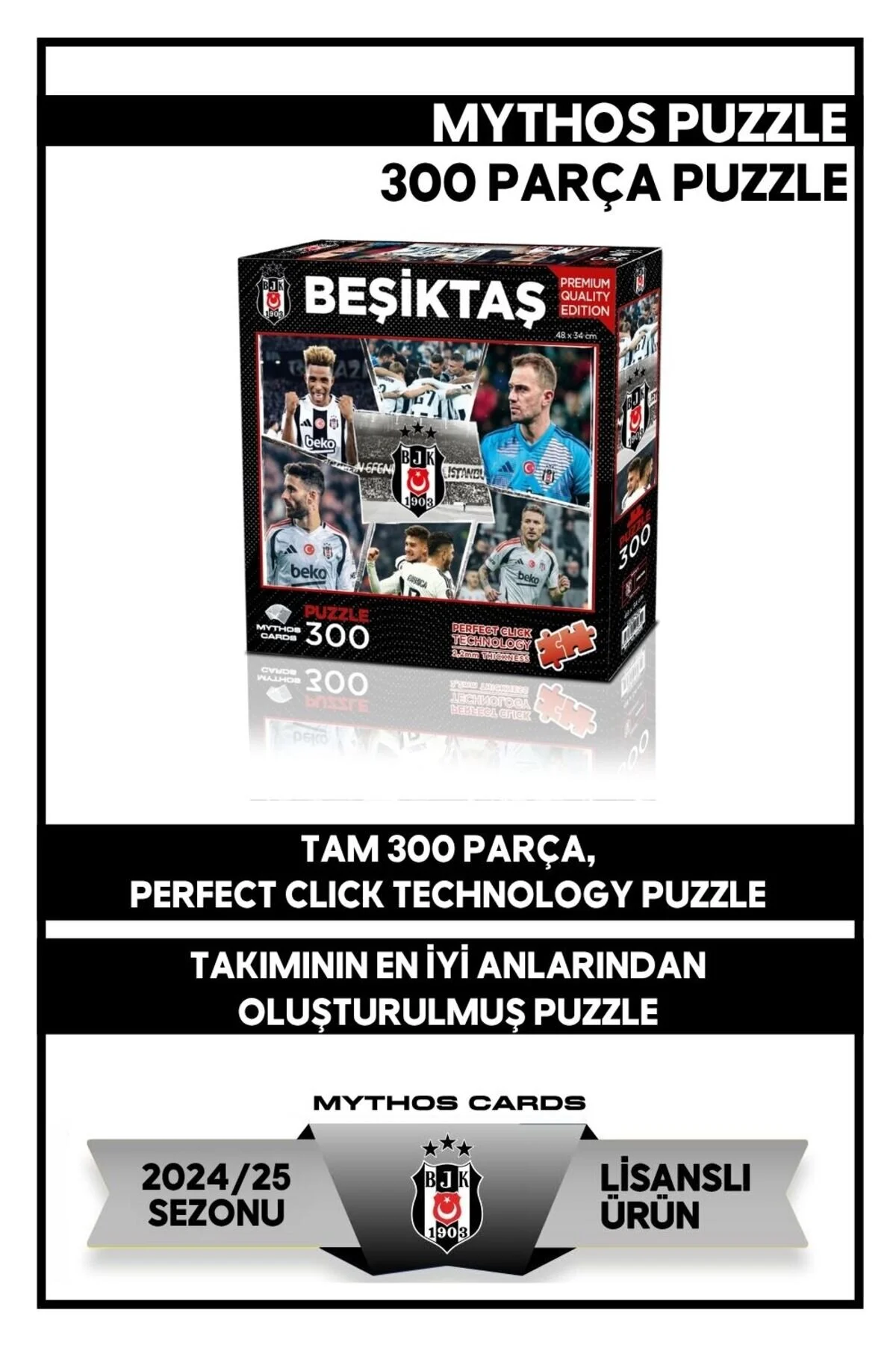 پازل 300 تکه تیم از ترکیه Beşiktaş