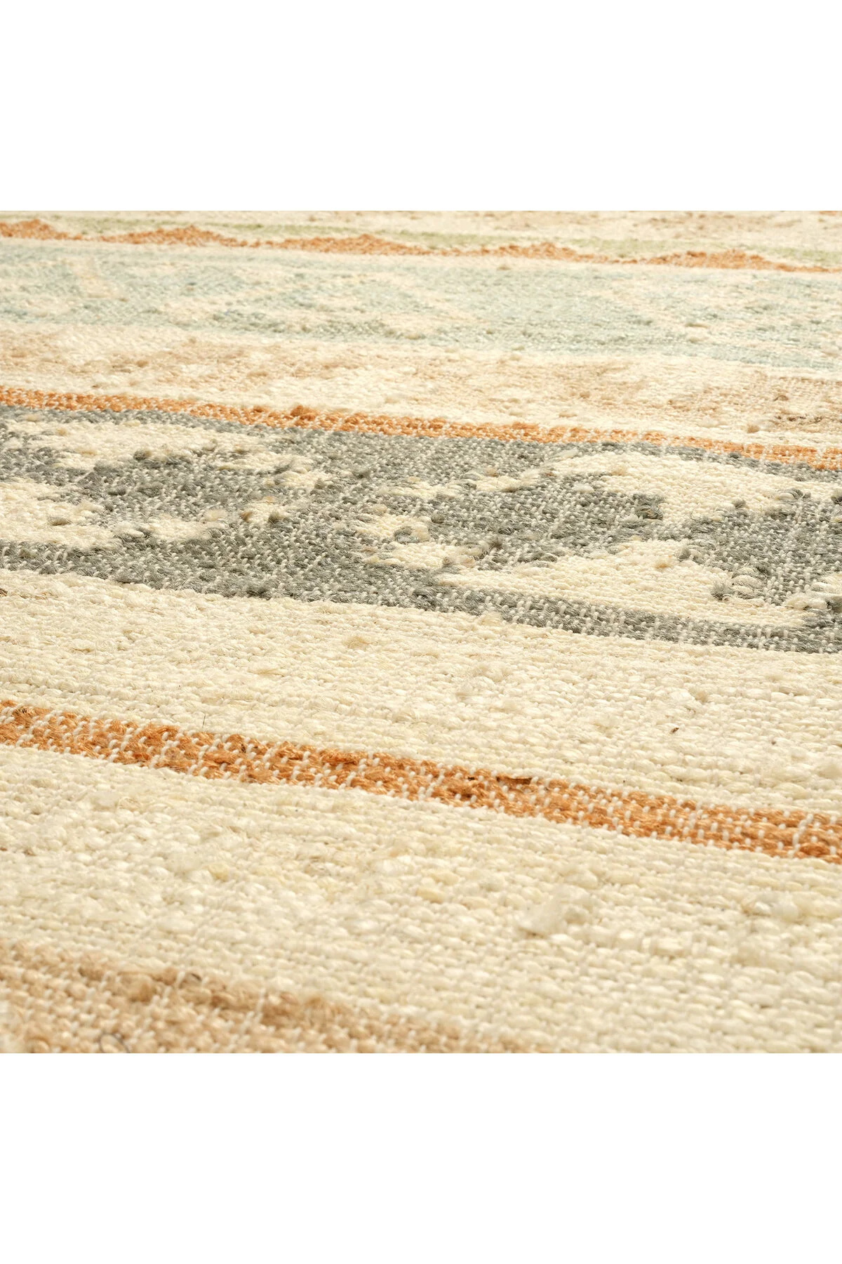 فرش جیپور جوت 120X180 سانتی متر بژ آبی Zsa Zsa Zsu