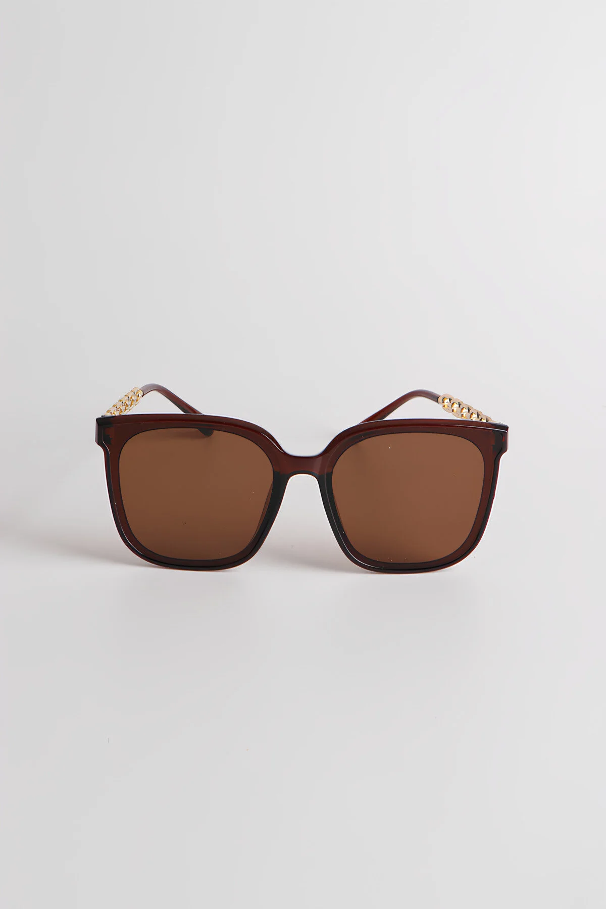 عینک آفتابی CLOE UNISEX BROWN FRAME METAL SHANK اورجینال MACERATİ