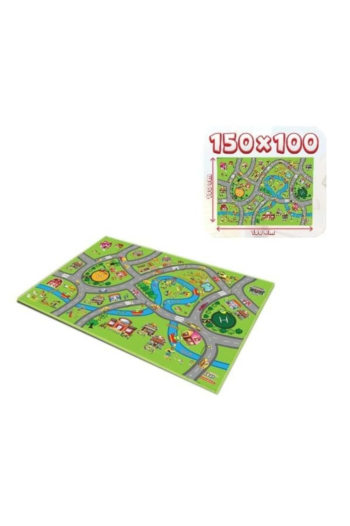 اسباب بازی های فیگور دیگر آموزش آموزشی 05 725 PLAY MAT CITY 150X100CM دخترانه پسرانه بچه گانه NEWBRENDHOME
