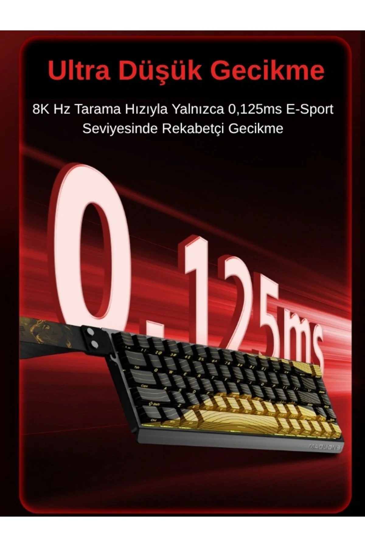 کیبورد مخصوص بازی MADLIONS R HE HALL EFFECT RAPID TRIGGER سوئیچ مغناطیسی صفحه کلید مکانیکی هرتز ULUGAMES