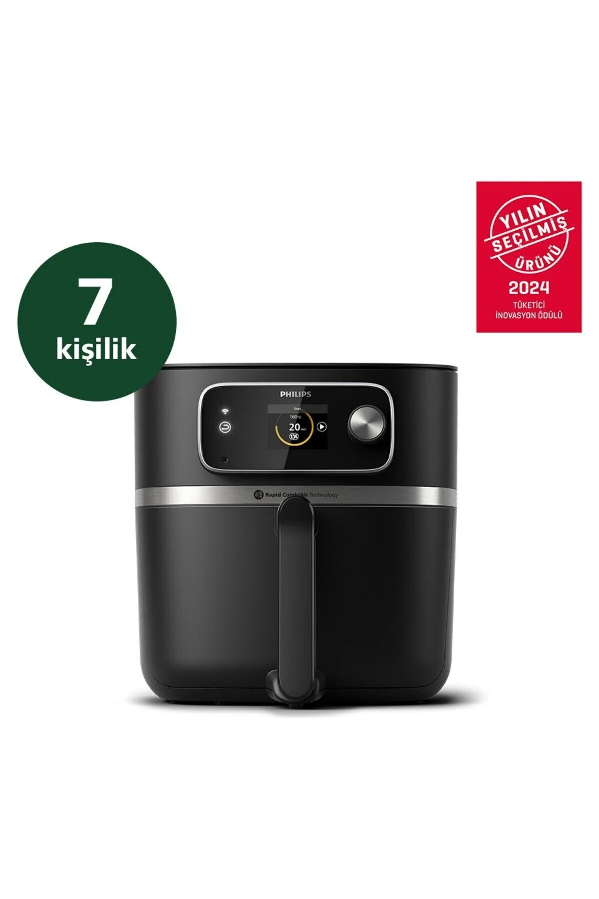 سرخ کن NEO 2200 W HD9880 90 AIRFRYER 7000 SERIES XXL متصل با دماسنج غذا 2 کیلوگرم ظرفیت 8.3 لیتر اورجینال Philips