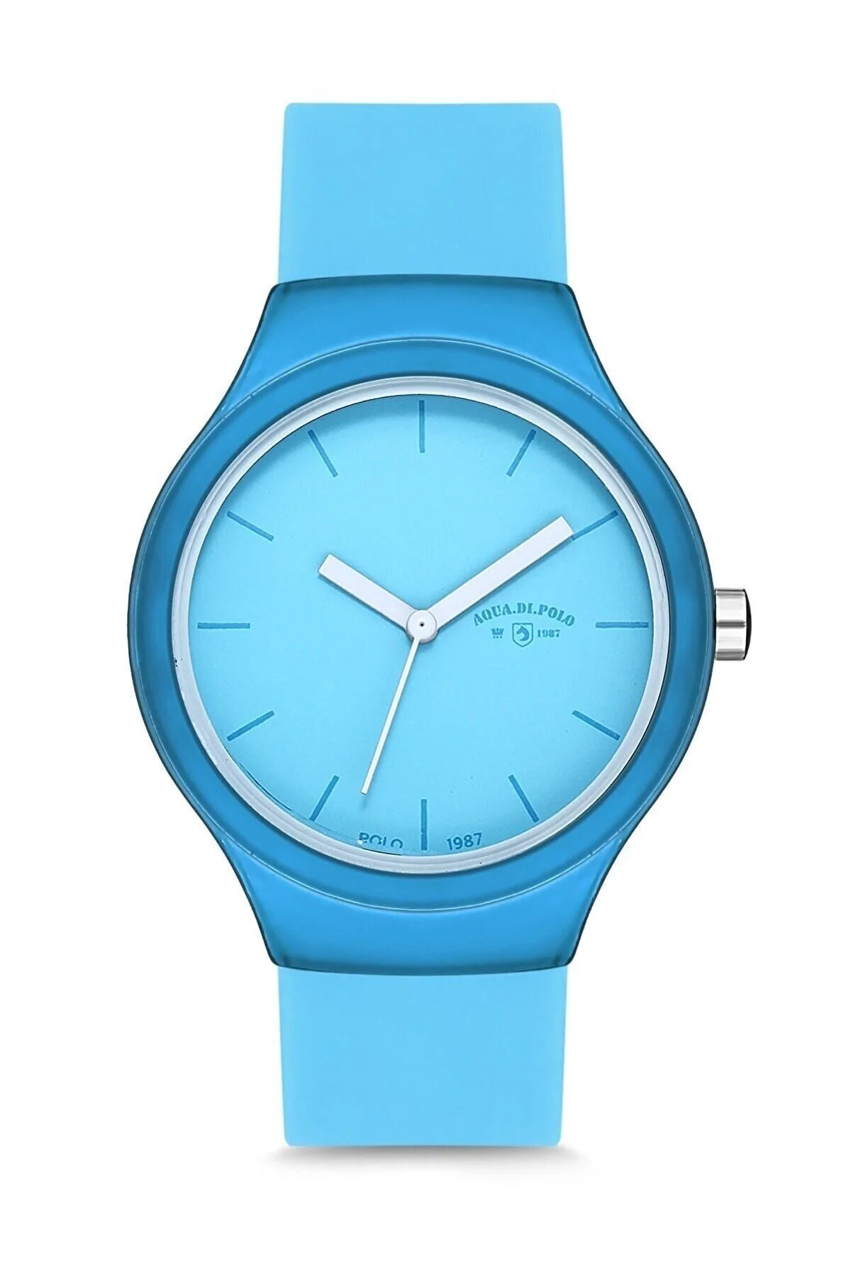 ساعت مچی یونیسکس آبی سیلیکونی با طراحی شیک و مدرن Aqua Di Polo 1987
