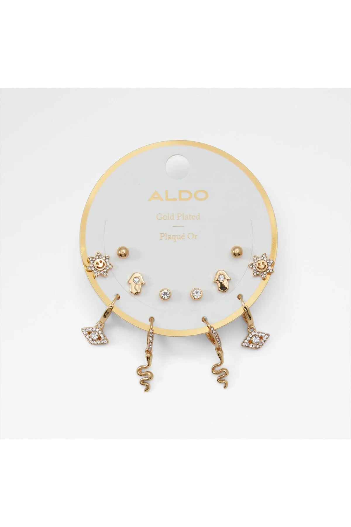 گوشواره فولادی زنانه CHARMIES رنگ طلای زنان های شفاف Aldo