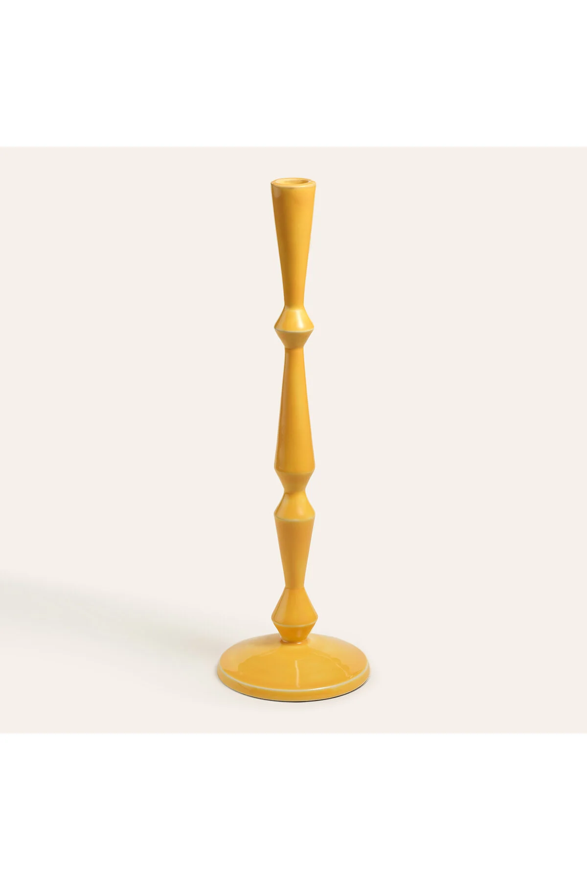 شمعدان و جاشمعی NANPUR METAL CANDLESTICK 12X12X42 CM زرد Zsa Zsa Zsu