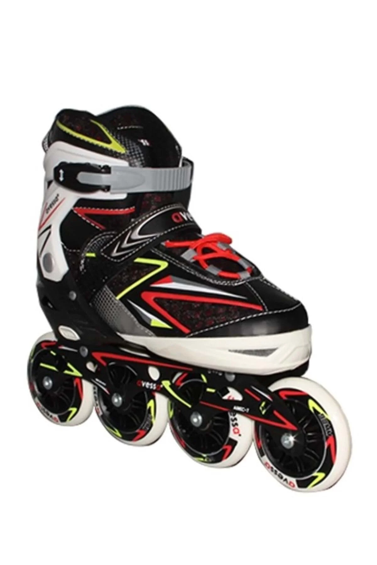 اسکیت کودک مردانه و زنانه AVESSA PTA 300 SKATEN ABEC 7 چرخ سیلیکون یونیسکس SKATE مشکی Kids Club Shoes