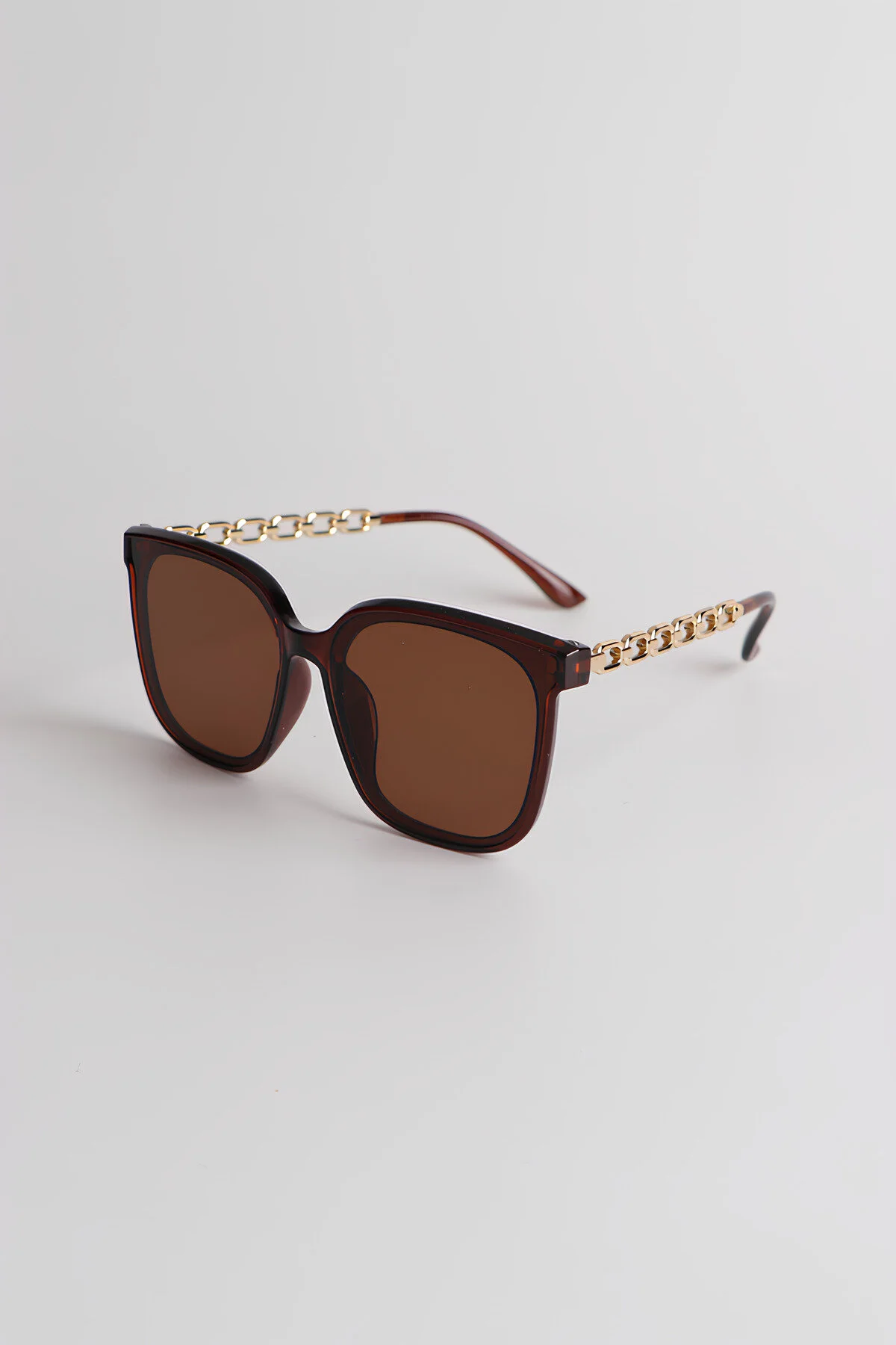 عینک آفتابی CLOE UNISEX BROWN FRAME METAL SHANK اورجینال MACERATİ