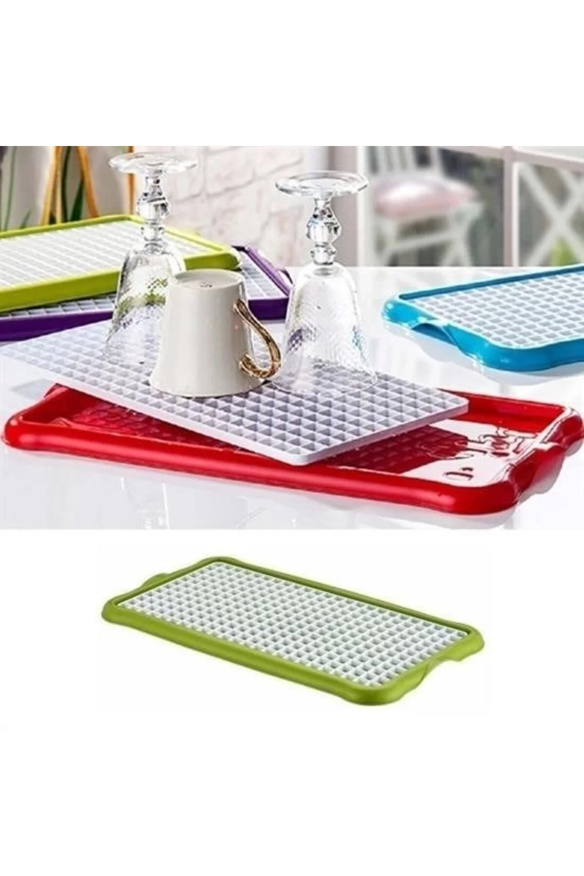 آبچکان ظروف خشک کردن یکشنبه عملی روی فیلتر پیشخوان 22X40 سانتی متر LAMİATAKI