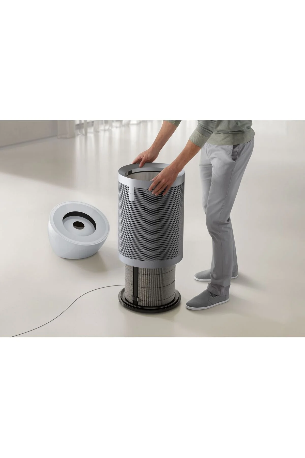 تصفیه کننده هوا BIG QUIET BP02 نقره ای سفید روشن اورجینال DYSON