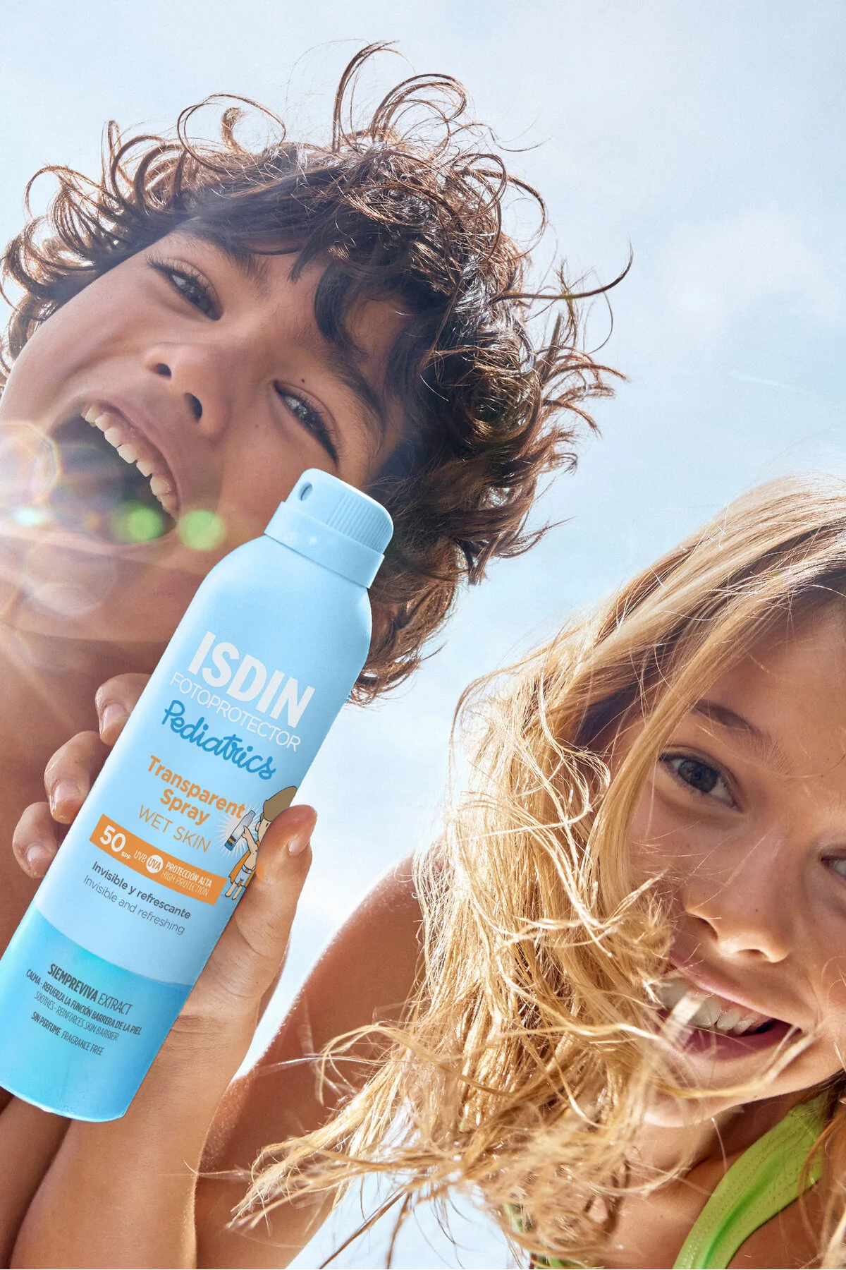 کرم ضد آفتاب بدن PHOTOPROTECTOR PEDIATRICS شفاف اسپری پوست مرطوب SPF 50 250 میل ISDIN