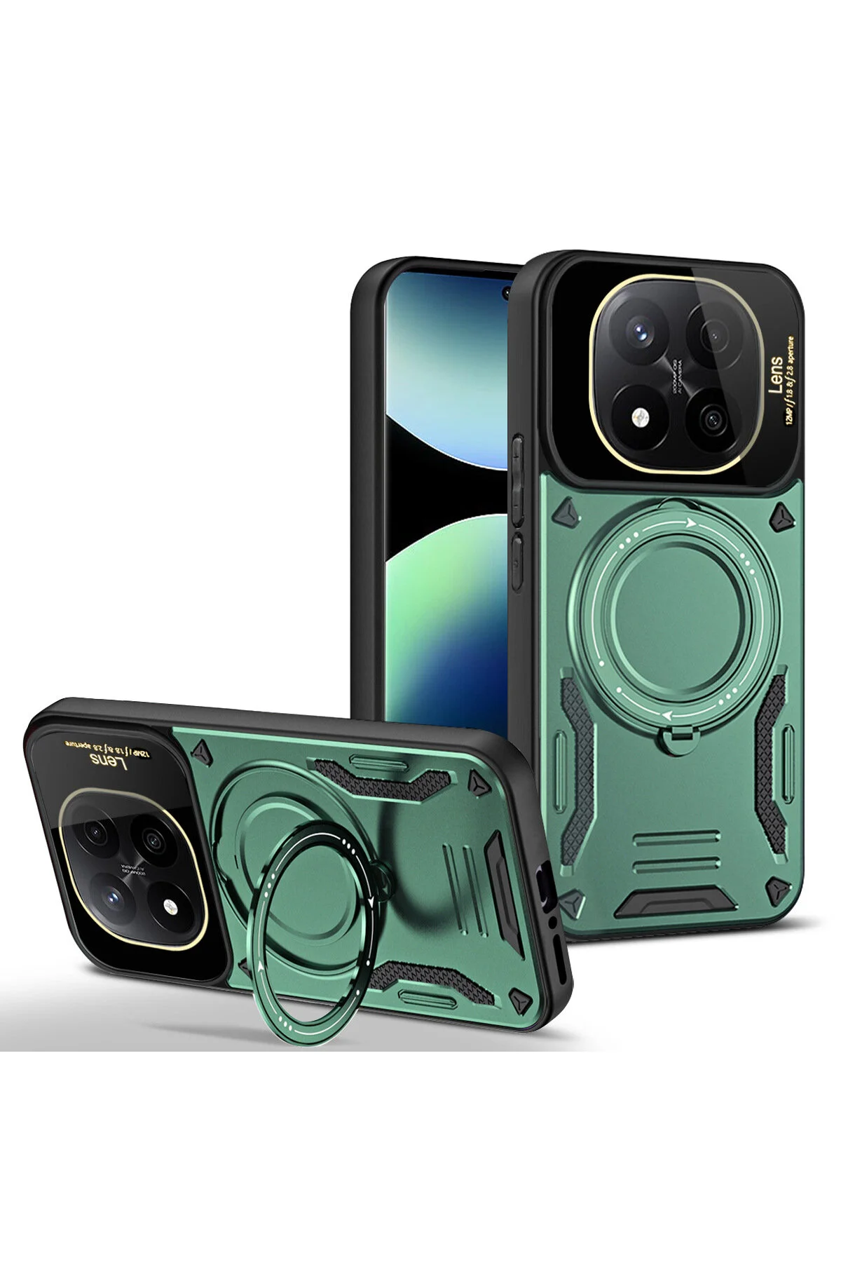 کاور و قاب محافظ دوربین شیائومی REDMI NOTE 14 PRO PLUS+ PROTECTED MAGSAFE با پشتیبانی از پایه حلقه مغناطیسی Rivor