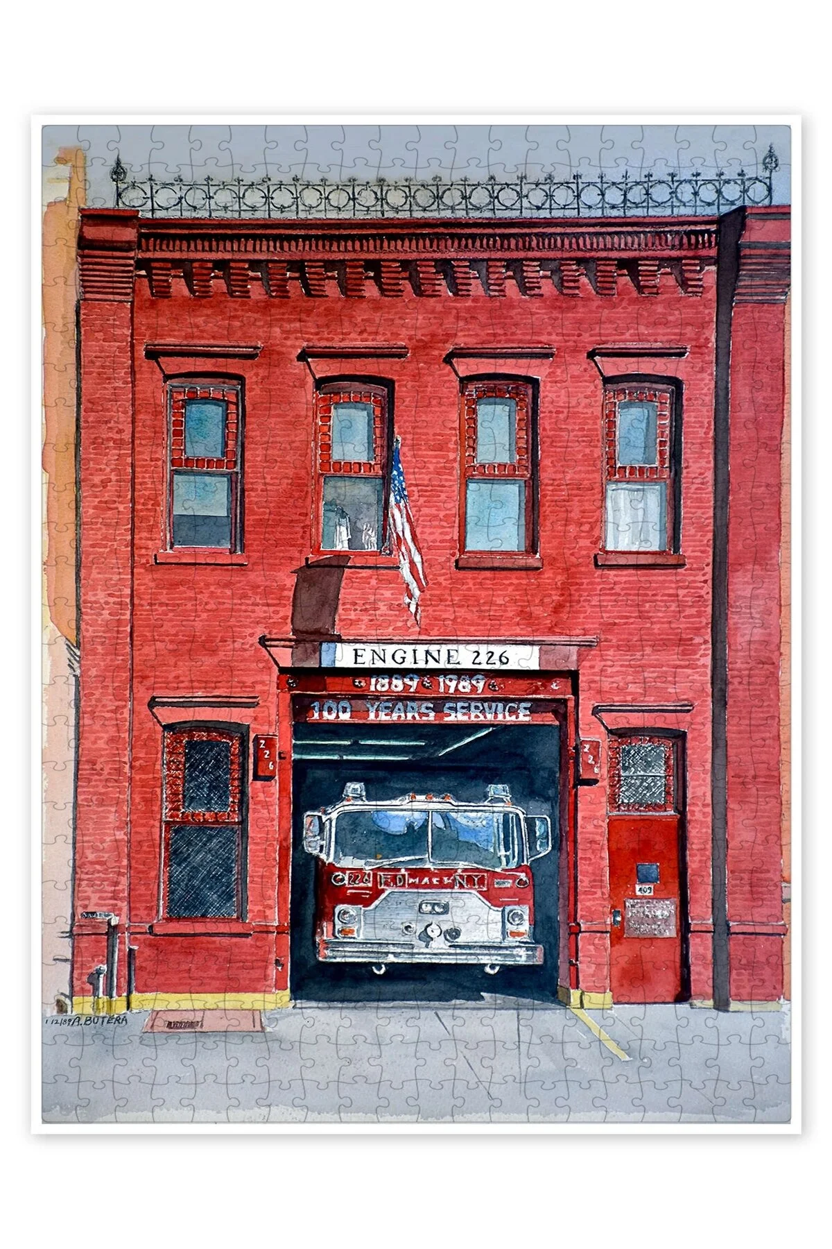 پازل FIRE BRIGADE 226, 2000 500 PIECE PUZZLE JIGSAW CITY LANDSCAPE THEMED HOBBY از ترکیه Jeronkarji