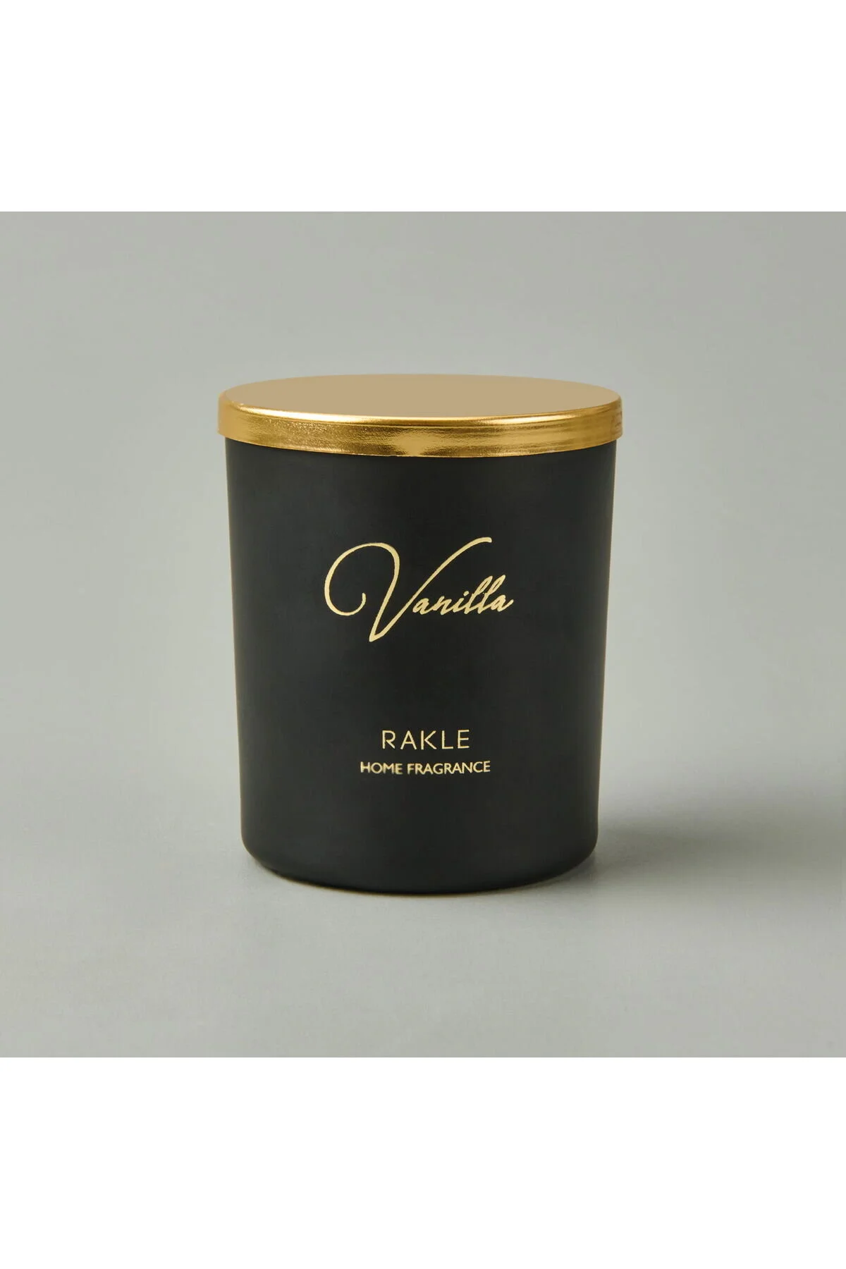زیرسیگاری شمع وانیلی زیبا سیاه 120 گرم Rakle