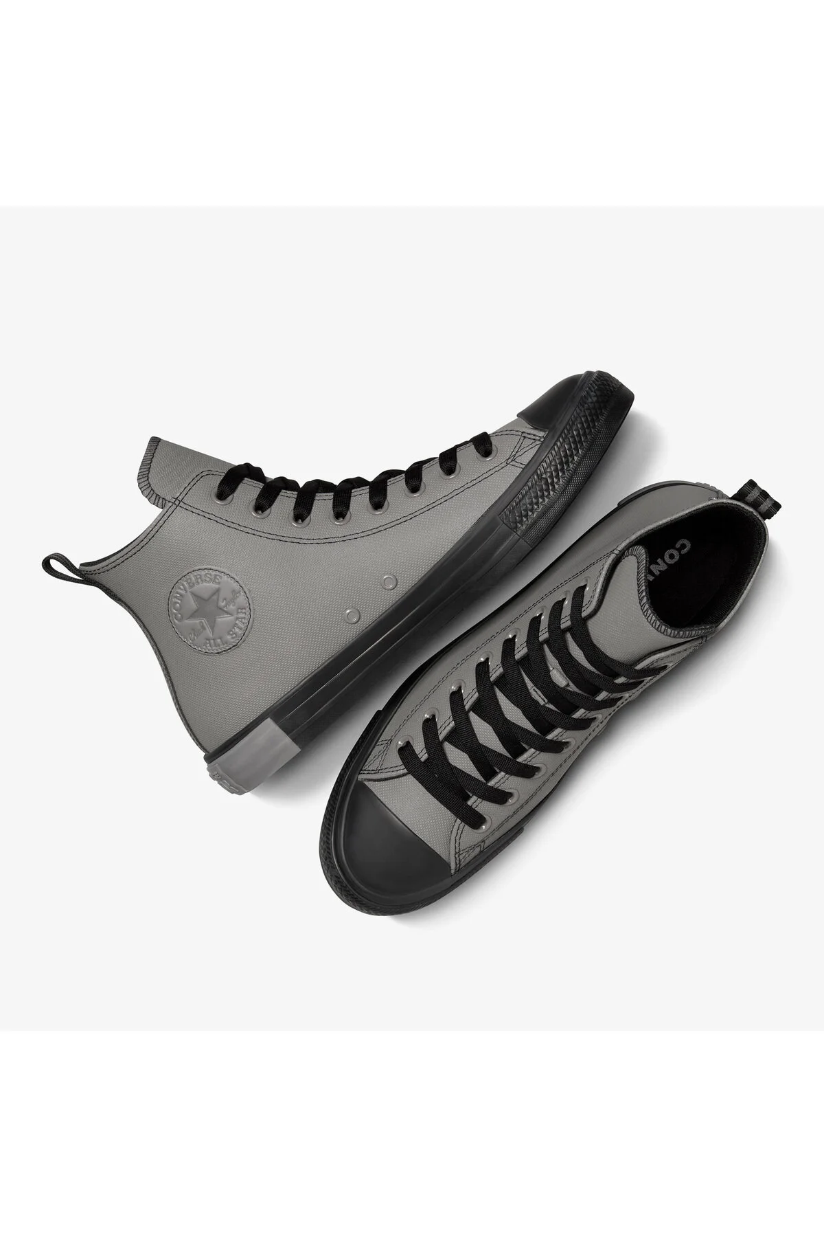 اسنیکر کفش کتانی چرم تک‌تاف ​​یونیسکس خاکستری چاک تیلور کانورس Converse