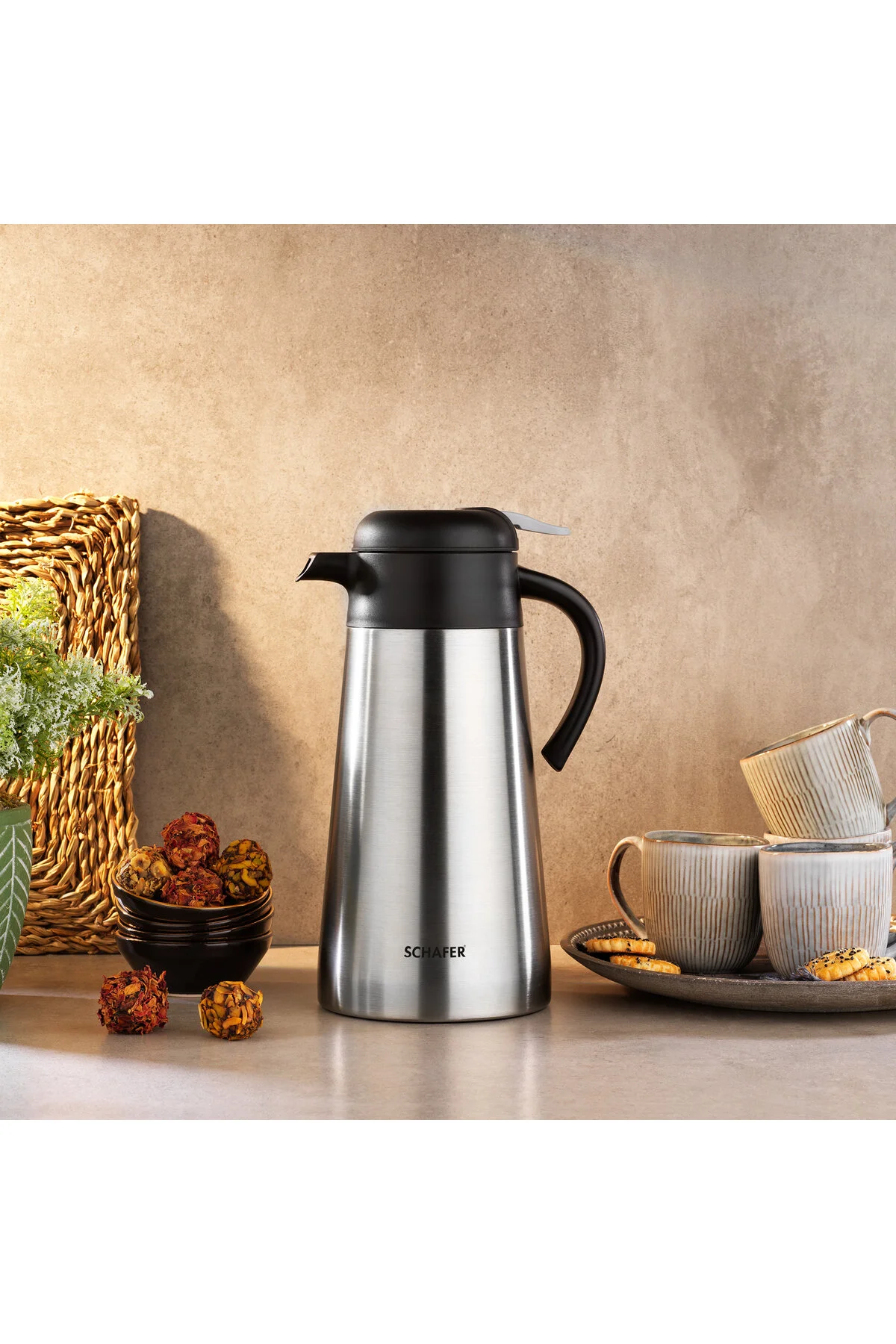 فلاسک KITCHENHOUSE SILVER TERMOS 2 LT INOX Schafer